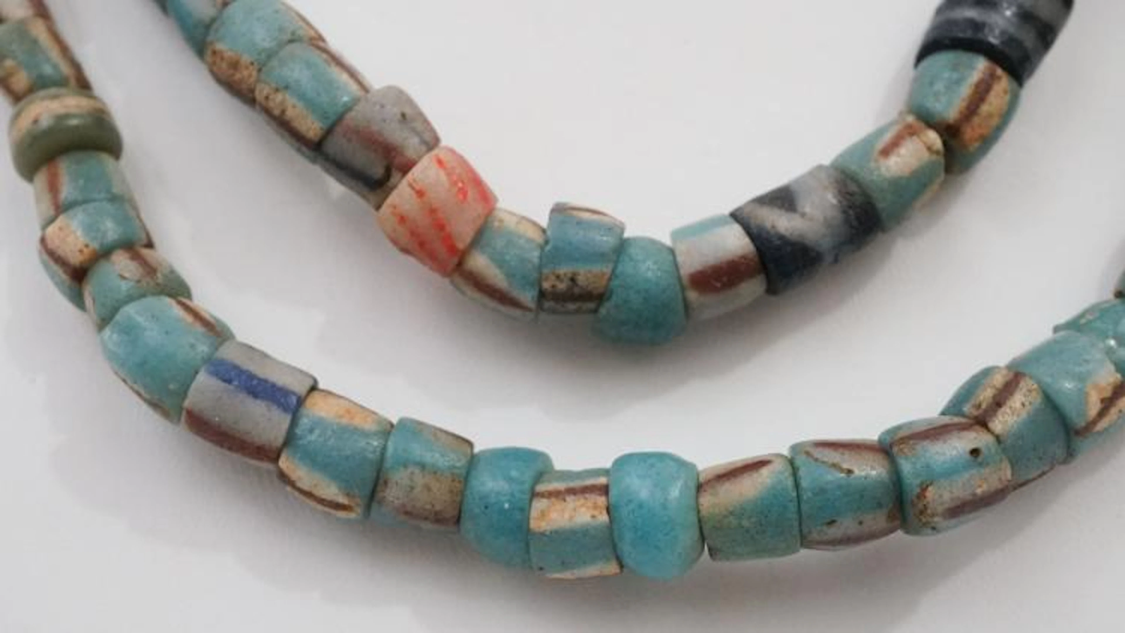 Ghanian Powder Glass Beads Necklace