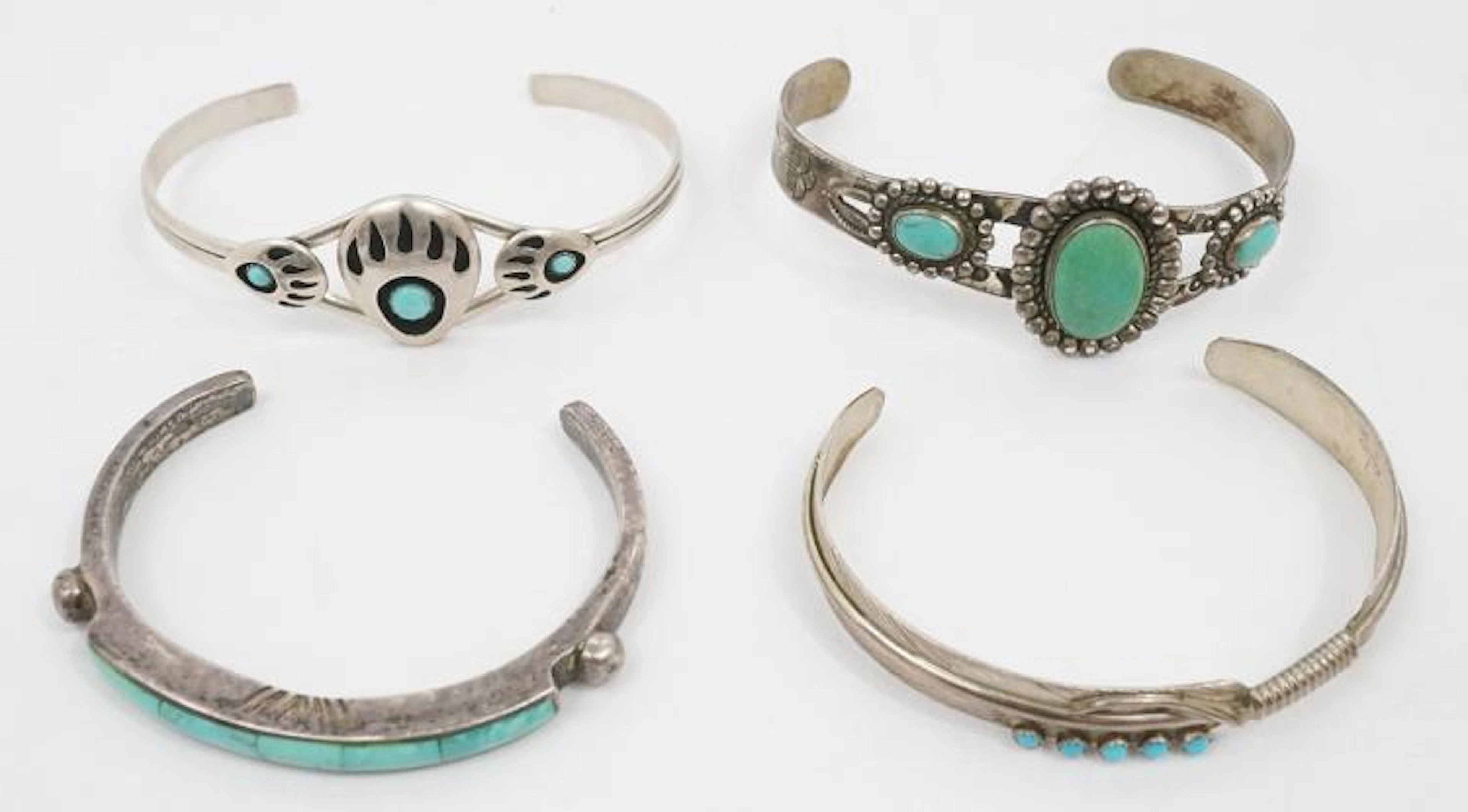 Four Southwest Native American Bracelets