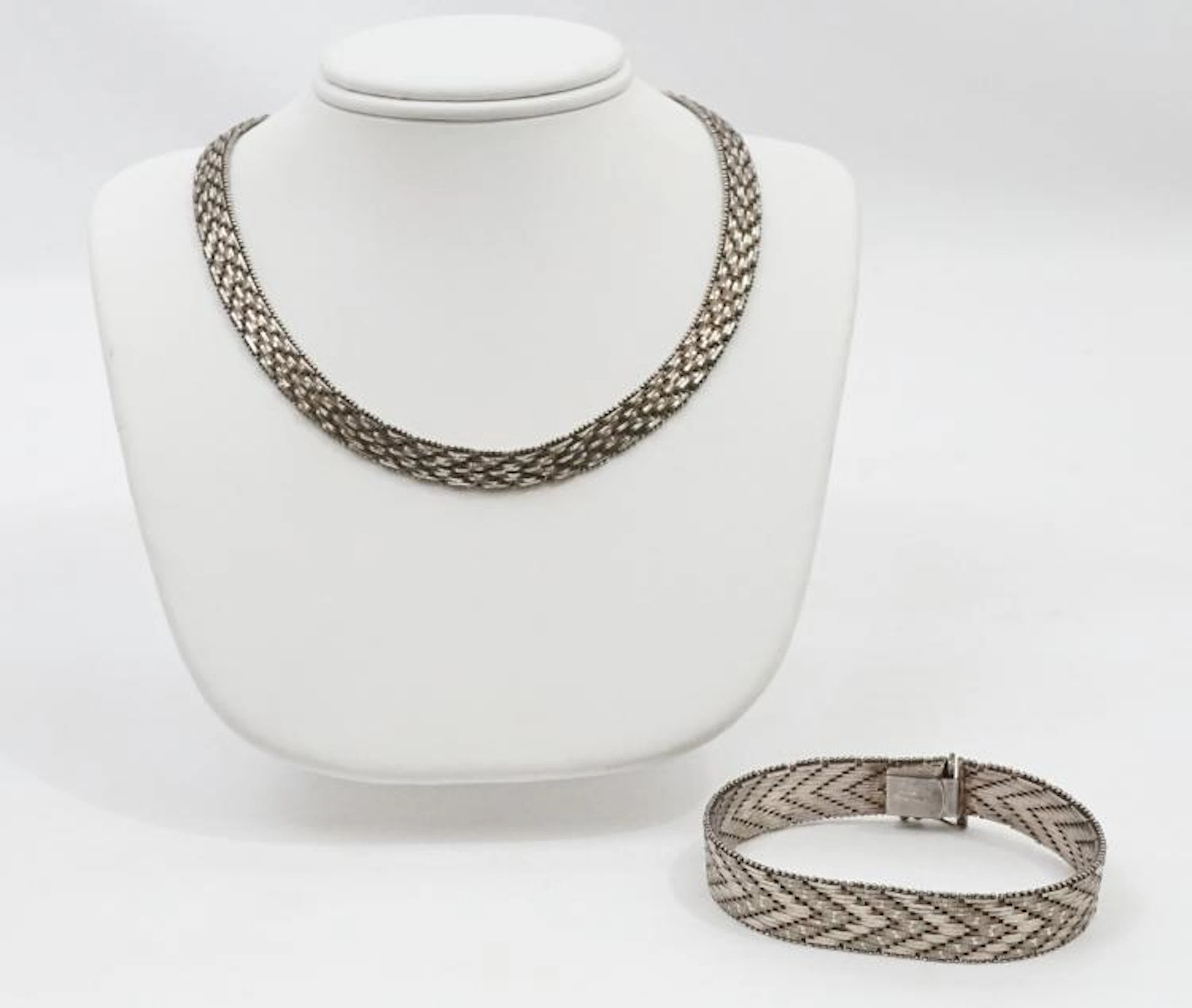 Italian .925 Sterling Silver Necklace, Bracelet