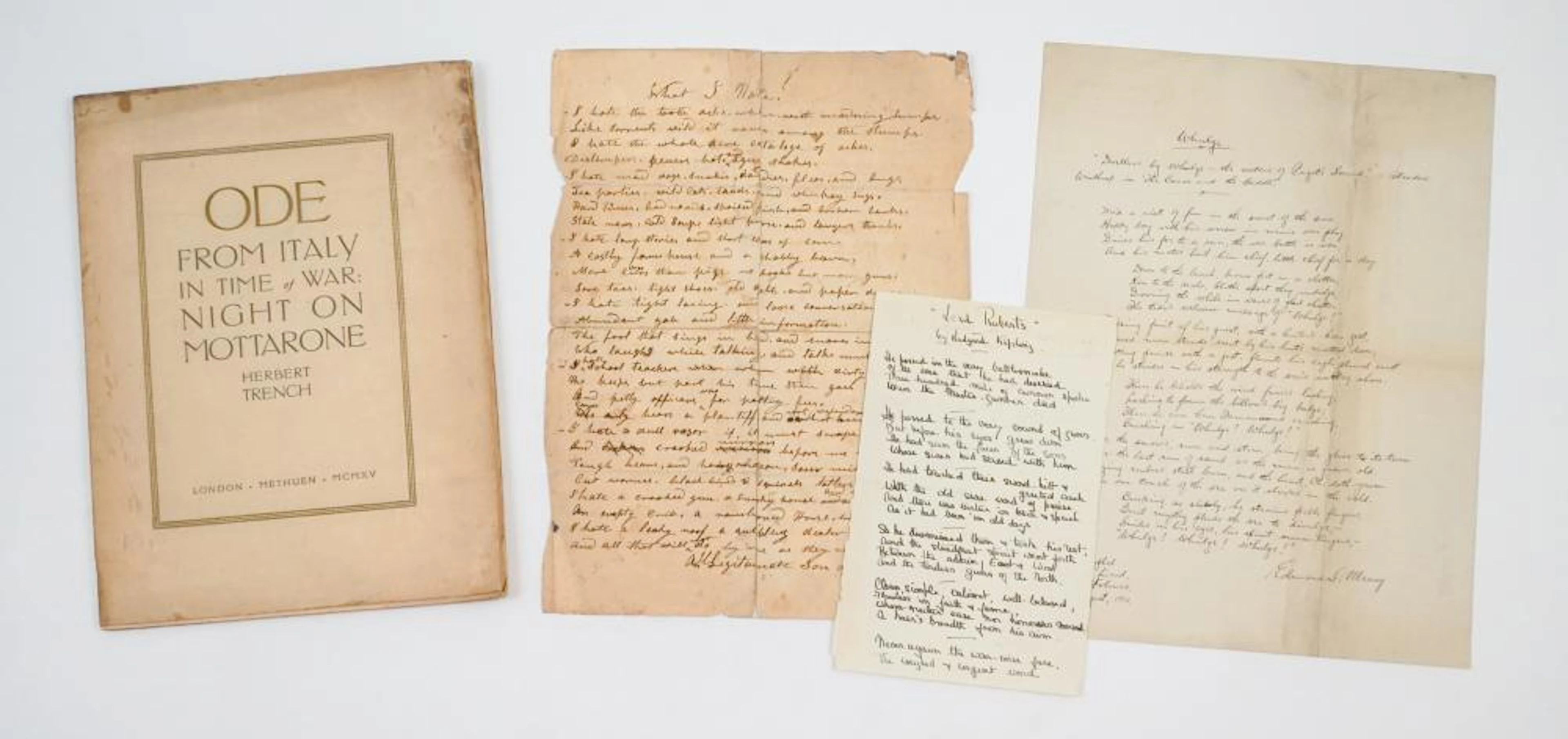 Handwritten Poetry Manuscripts, Poetry Book