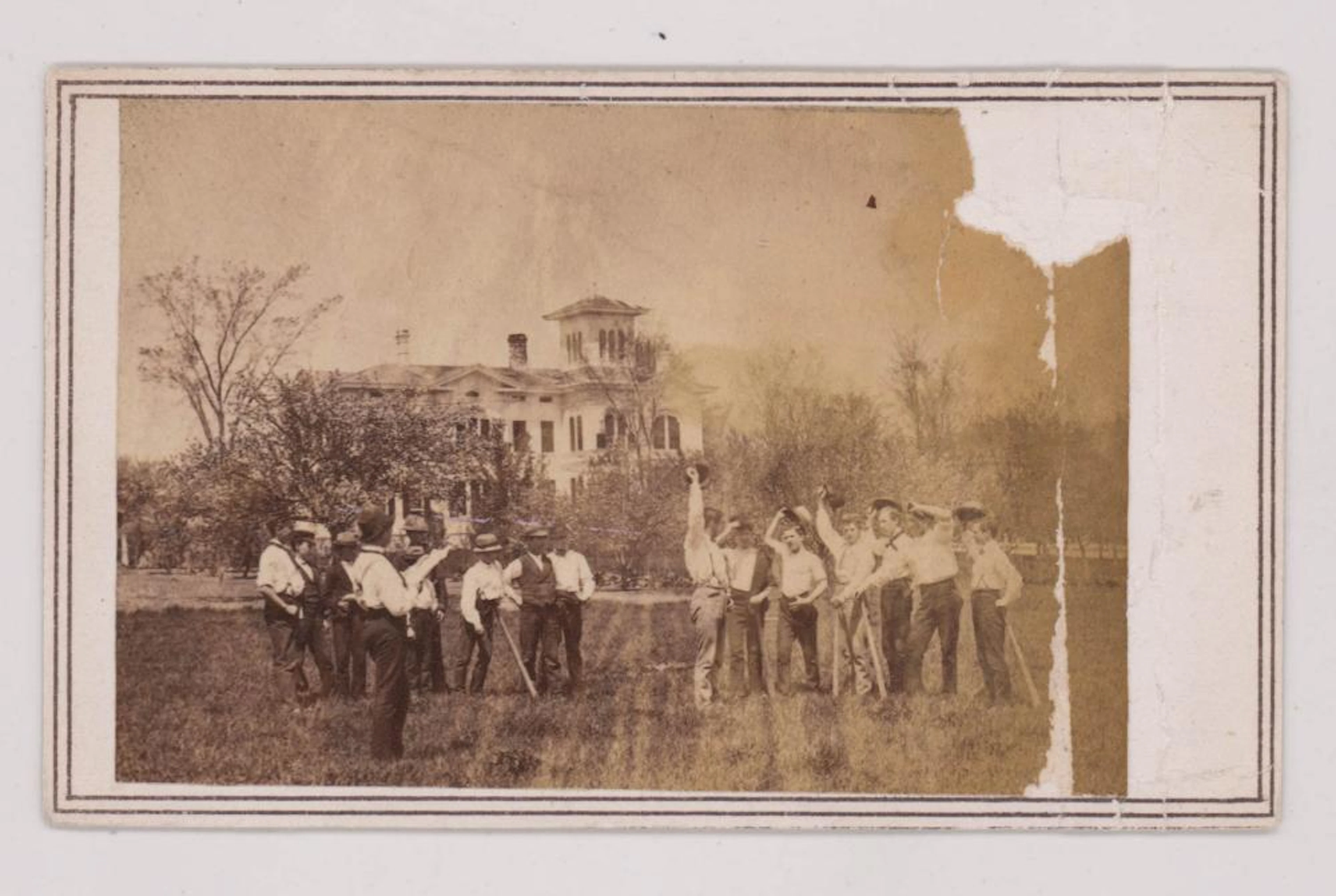 Circa 1865 CDV Baseball Celebration by Appleton