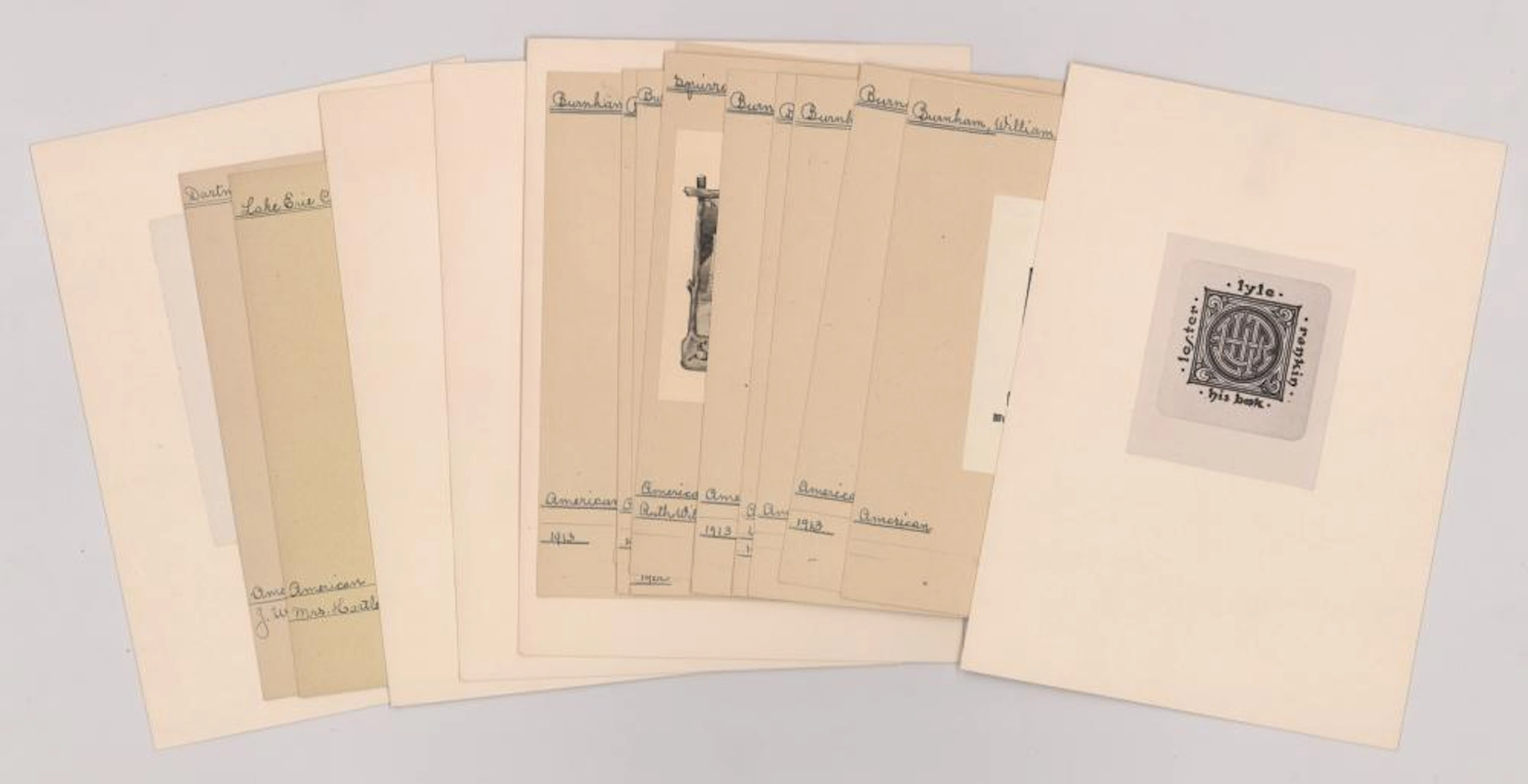 Eighteen Vintage Bookplates
