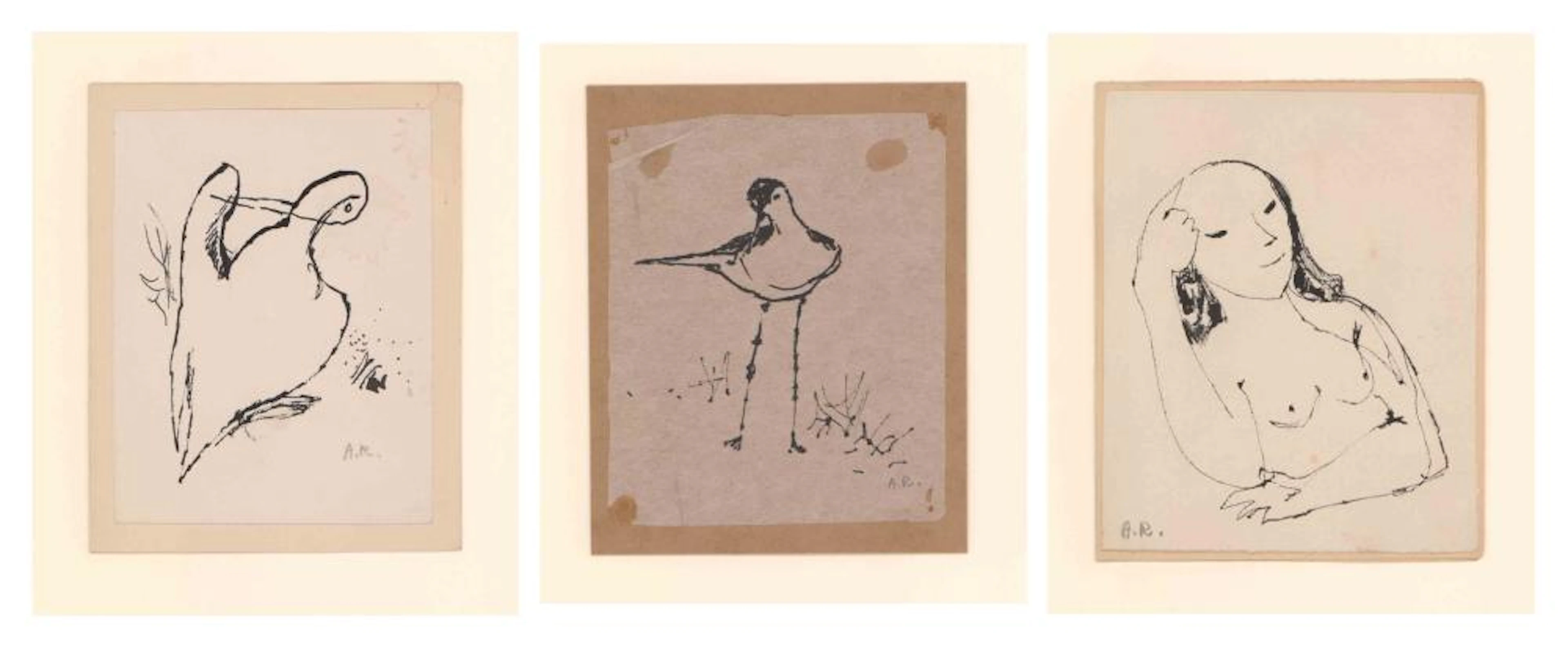 Andree Ruellan (1905-2006) Originals (3)
