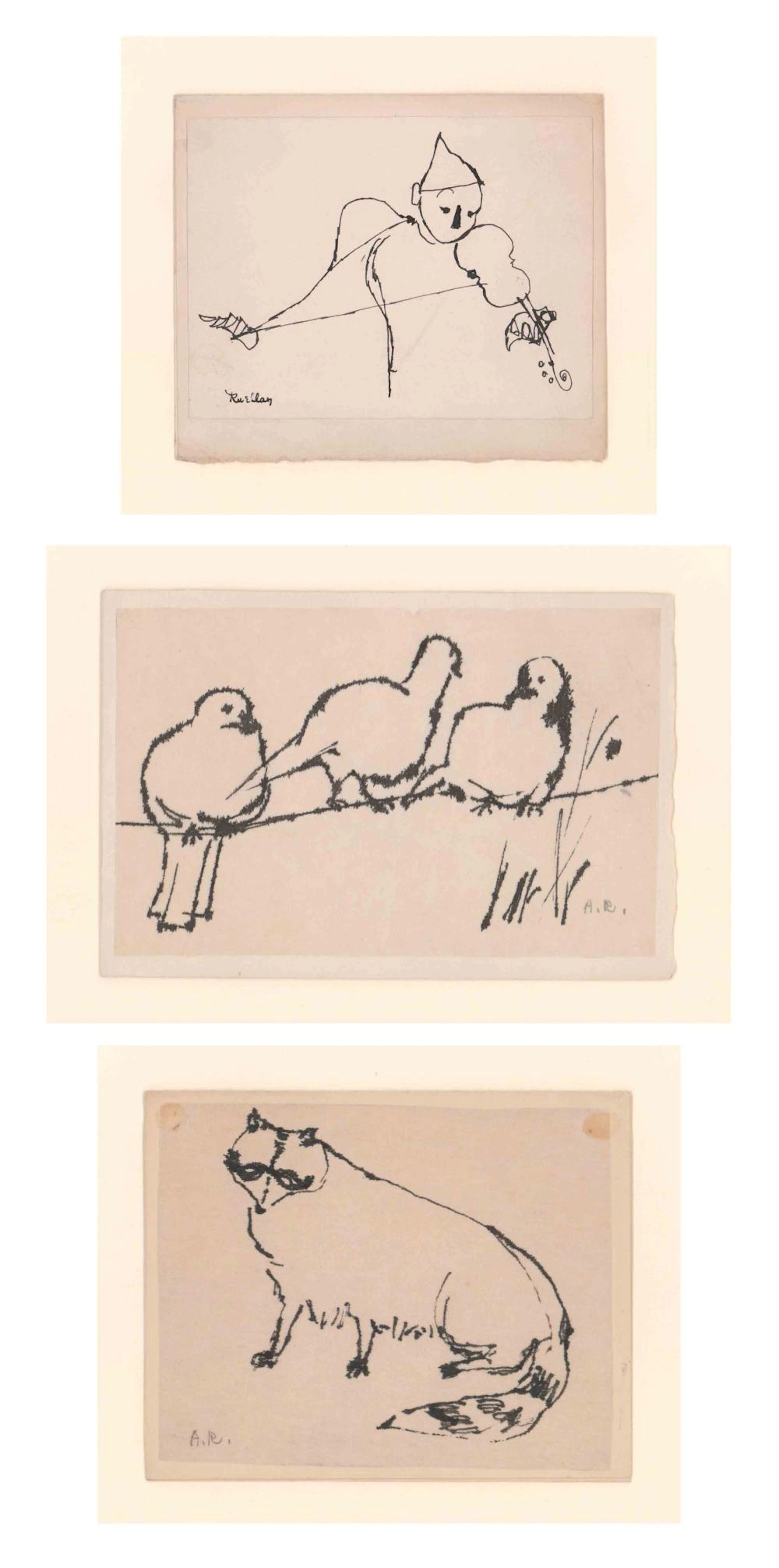 Andree Ruellan (1905-2006) Originals (3)