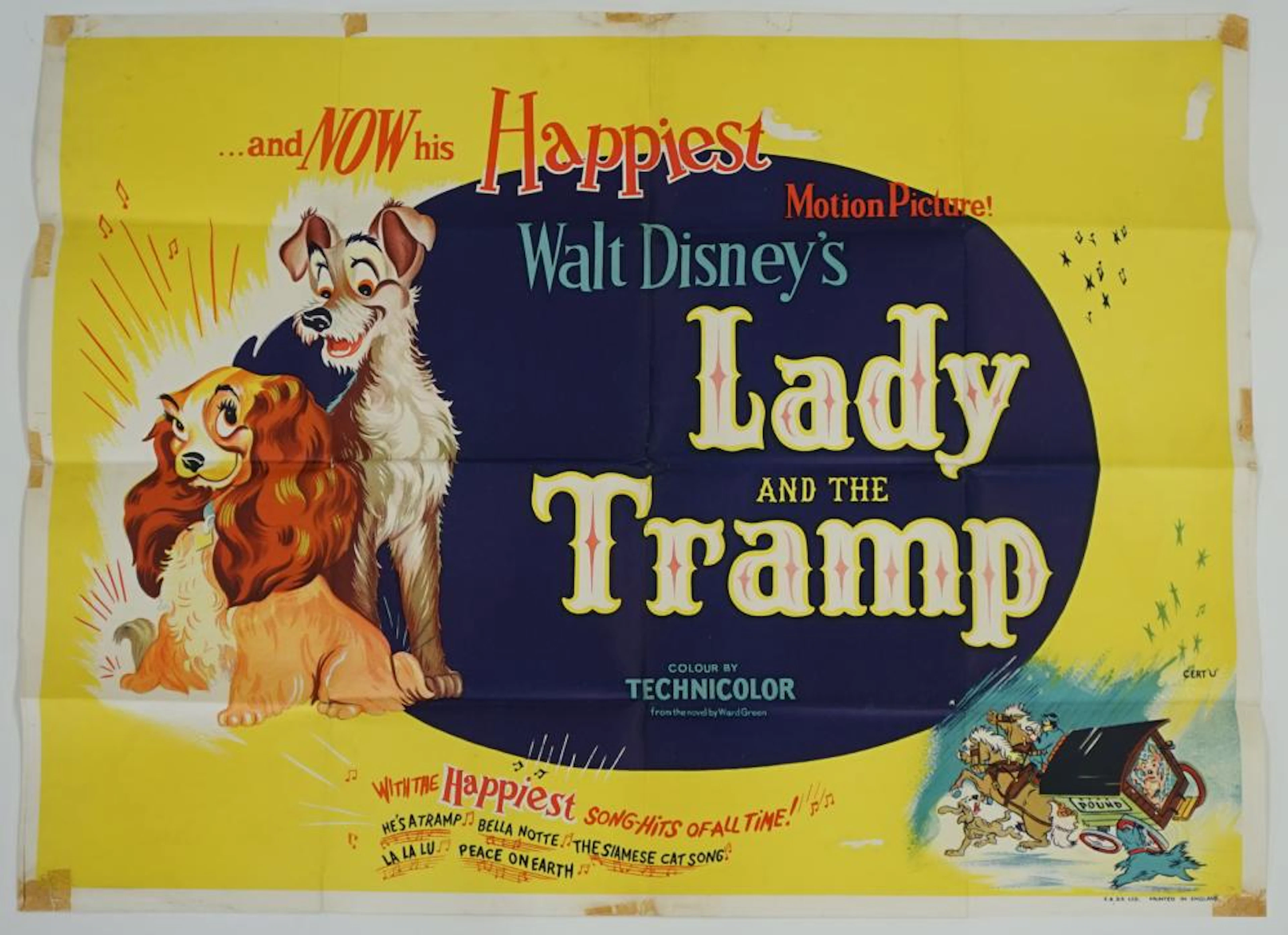 Lady and the Tramp Vintage Movie Poster