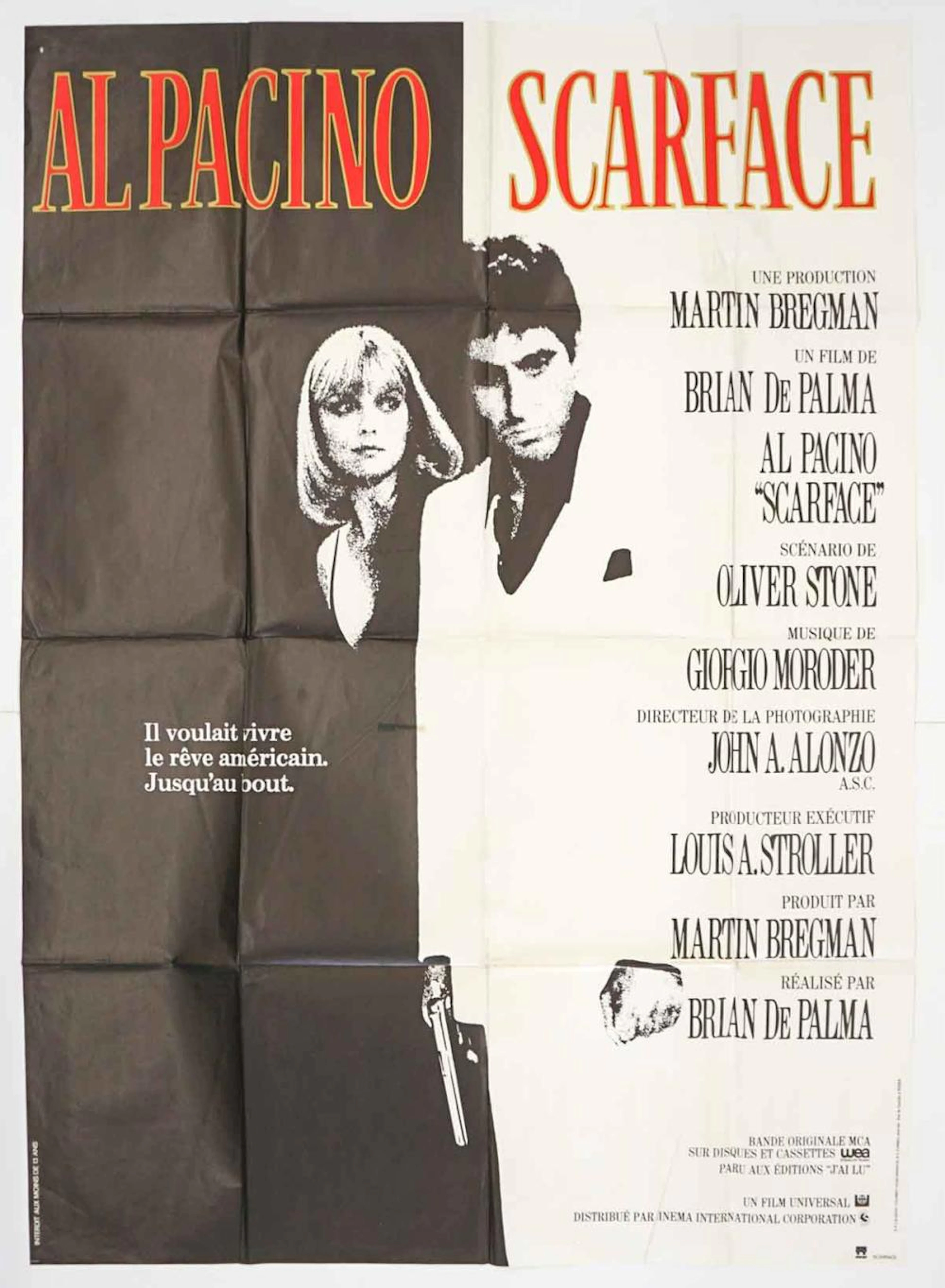 Al Pacino in Scarface French Poster