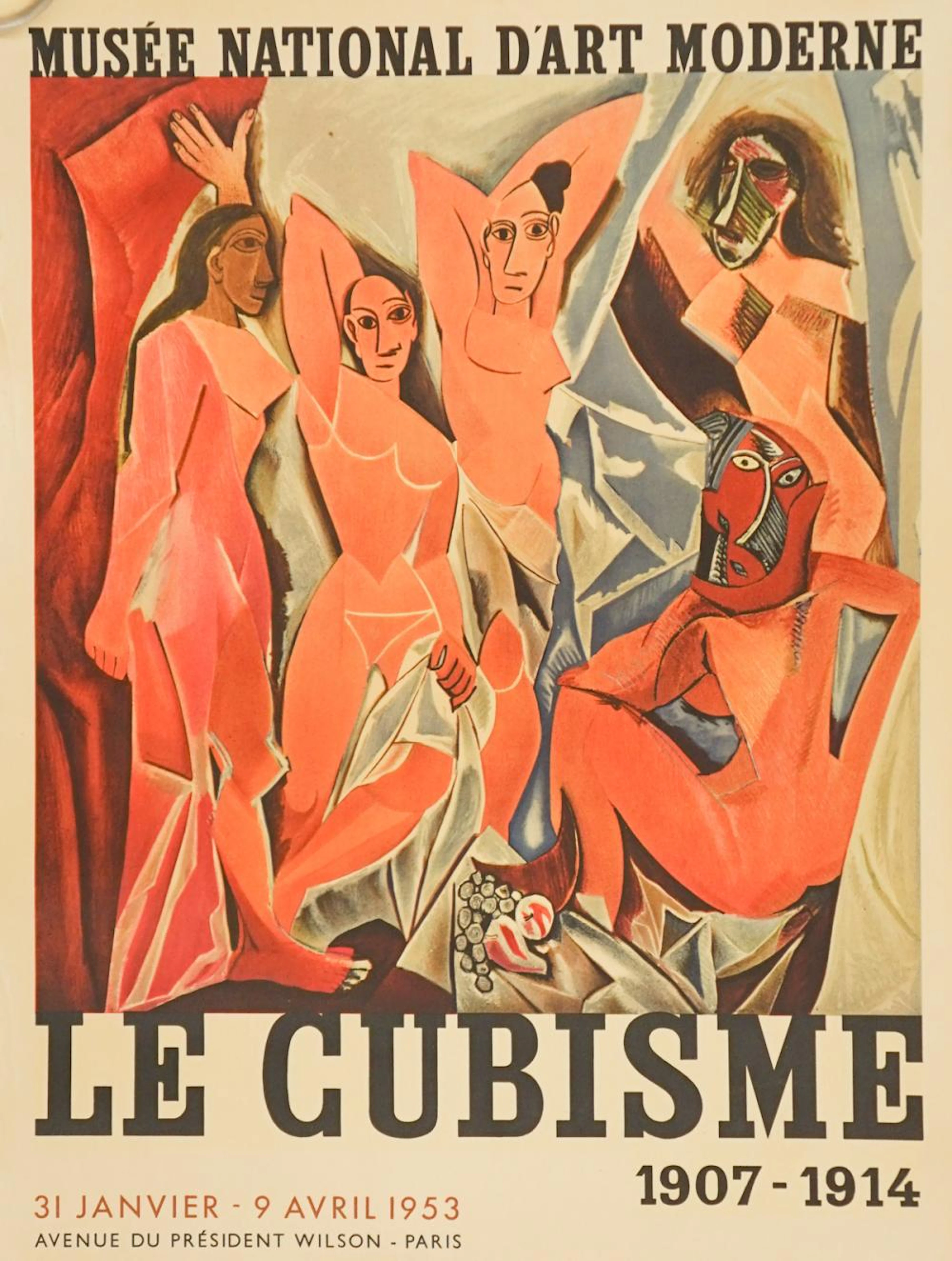 1953 Le Cubisme Exhibition Poster