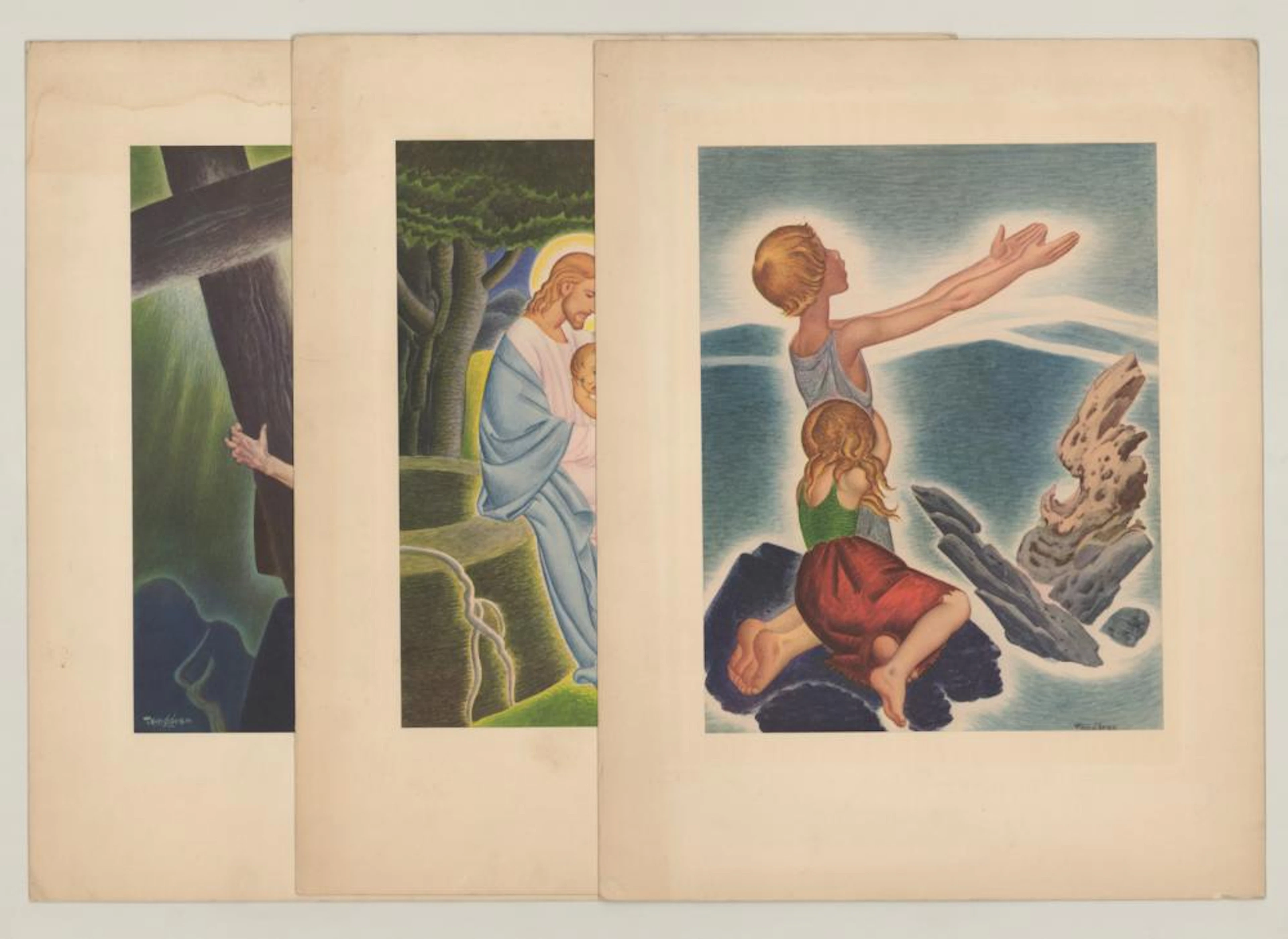Gustaf Tenggren Lithographs [Religious, Children]