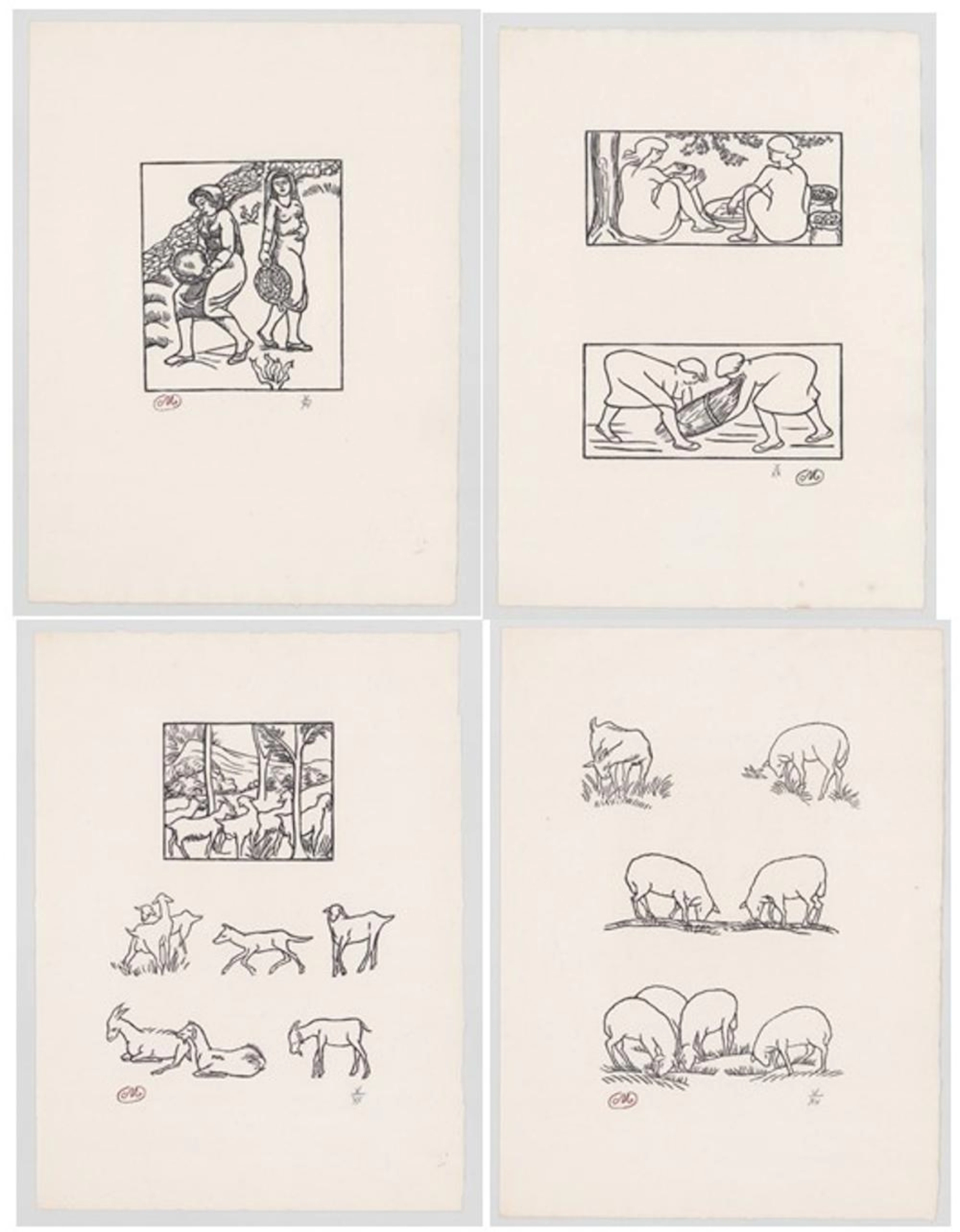 Aristide Maillol Woodcuts [Illustrations]