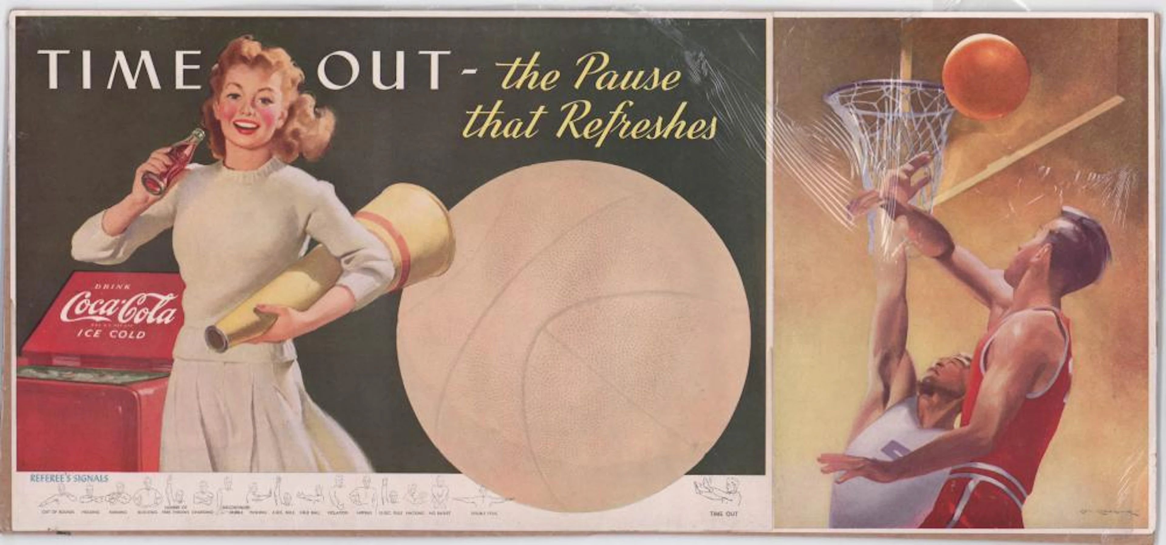 Coca Cola Poster 'Time Out' 1940's