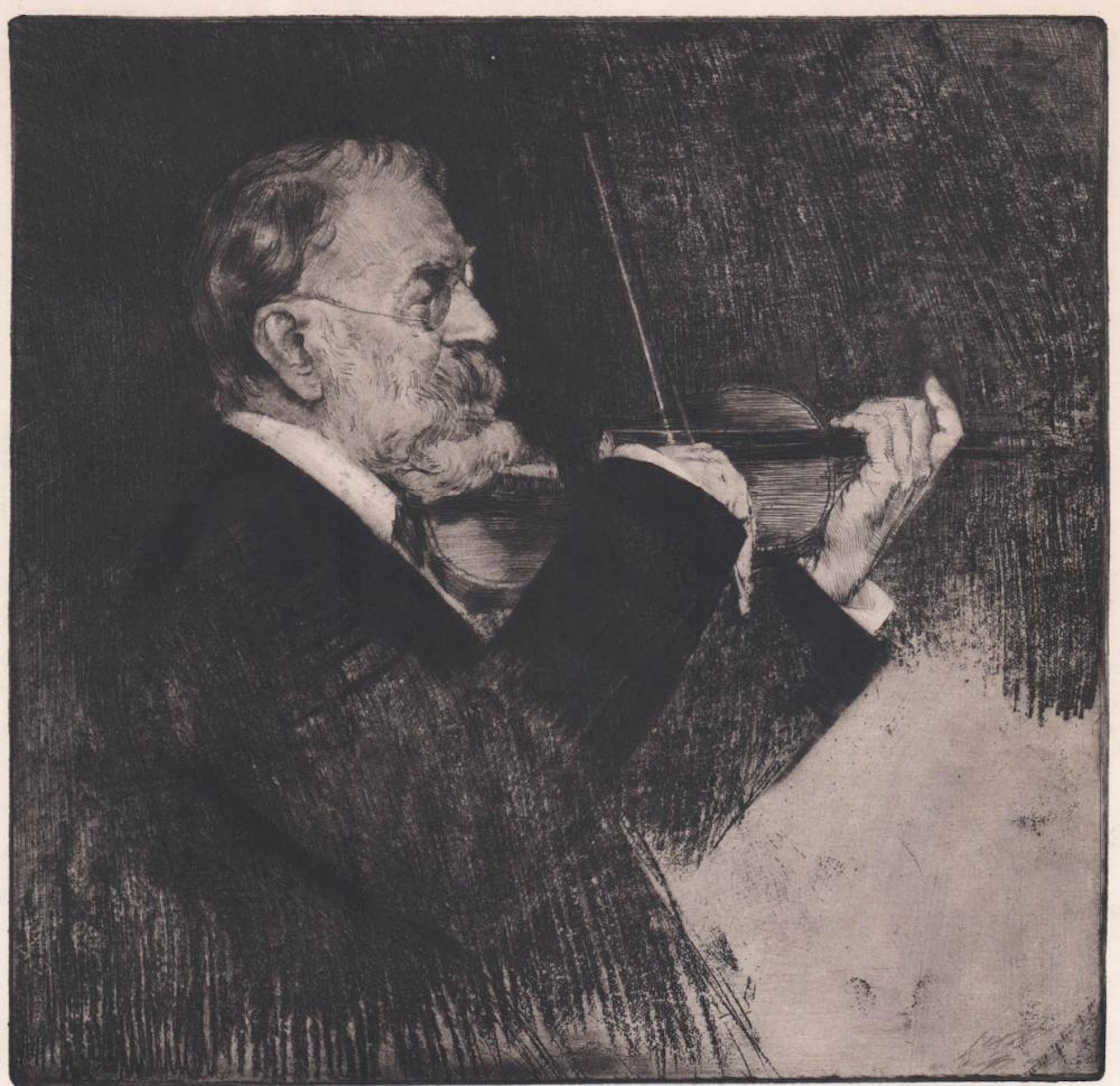 Ferdinand Schmutzer (1833 - 1915) Etching