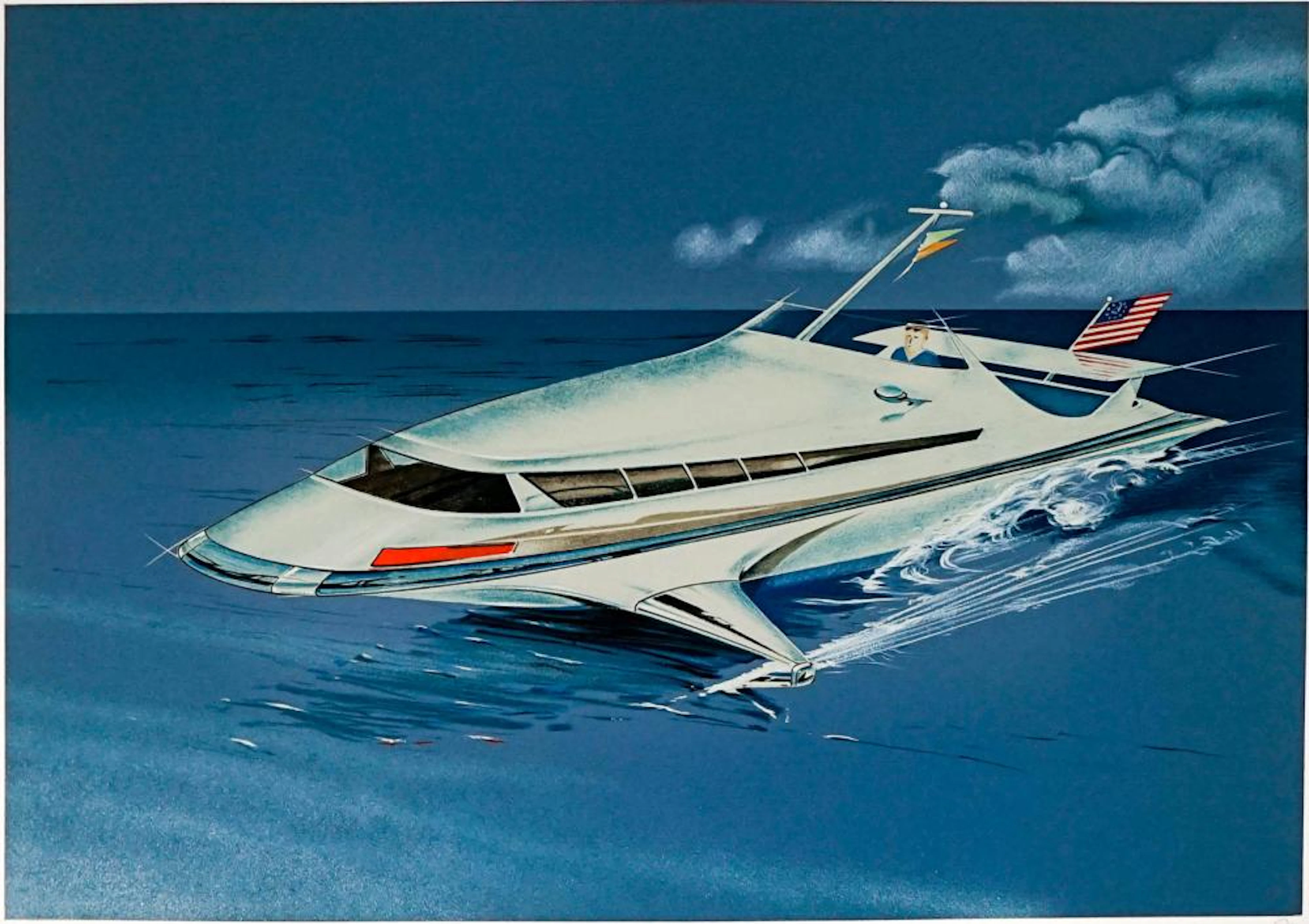 Raymond Loewy (1893-1986) S/N Lithograph