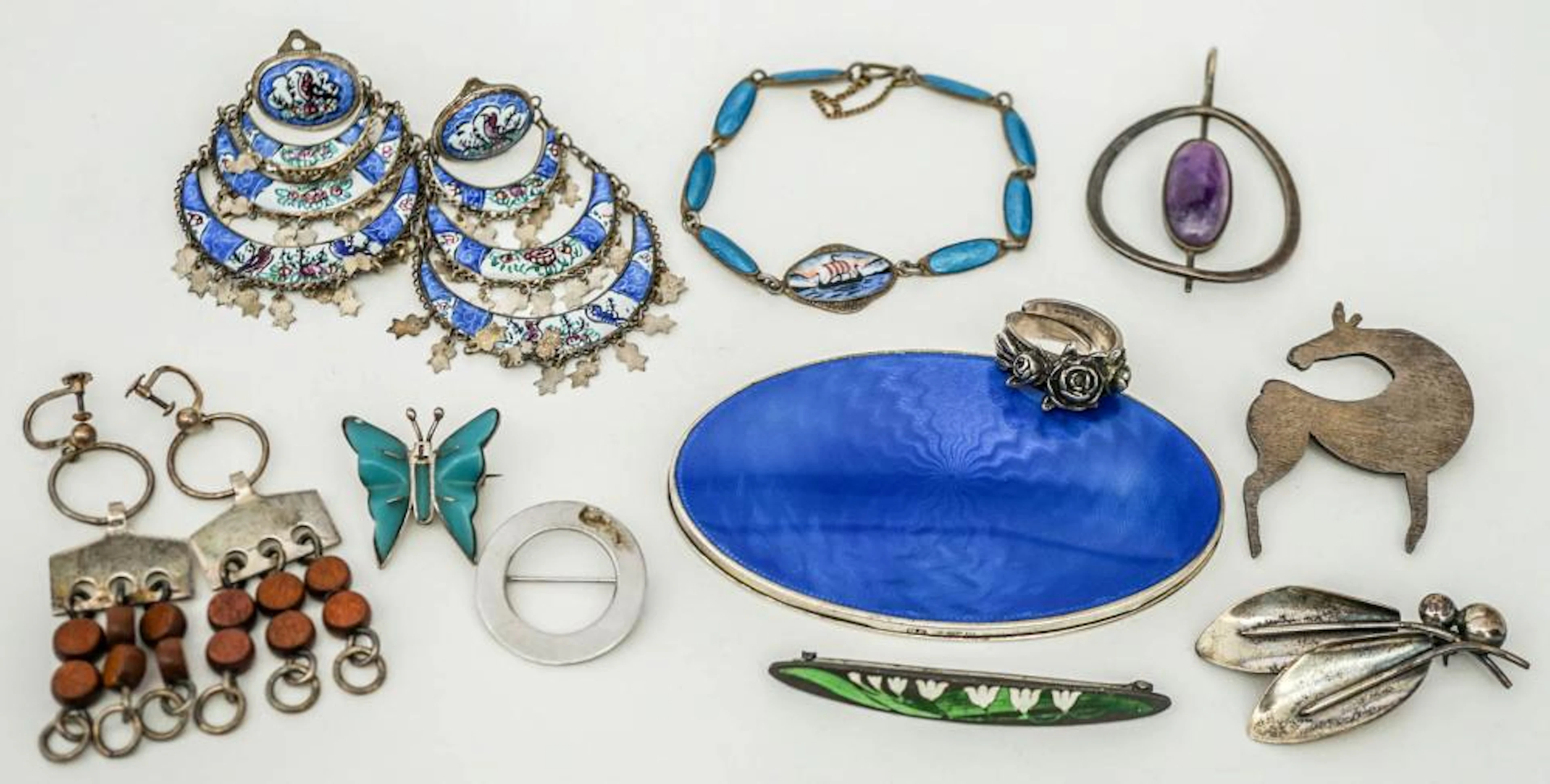 A Group of Scandinavian Jewelry 13 Pcs
