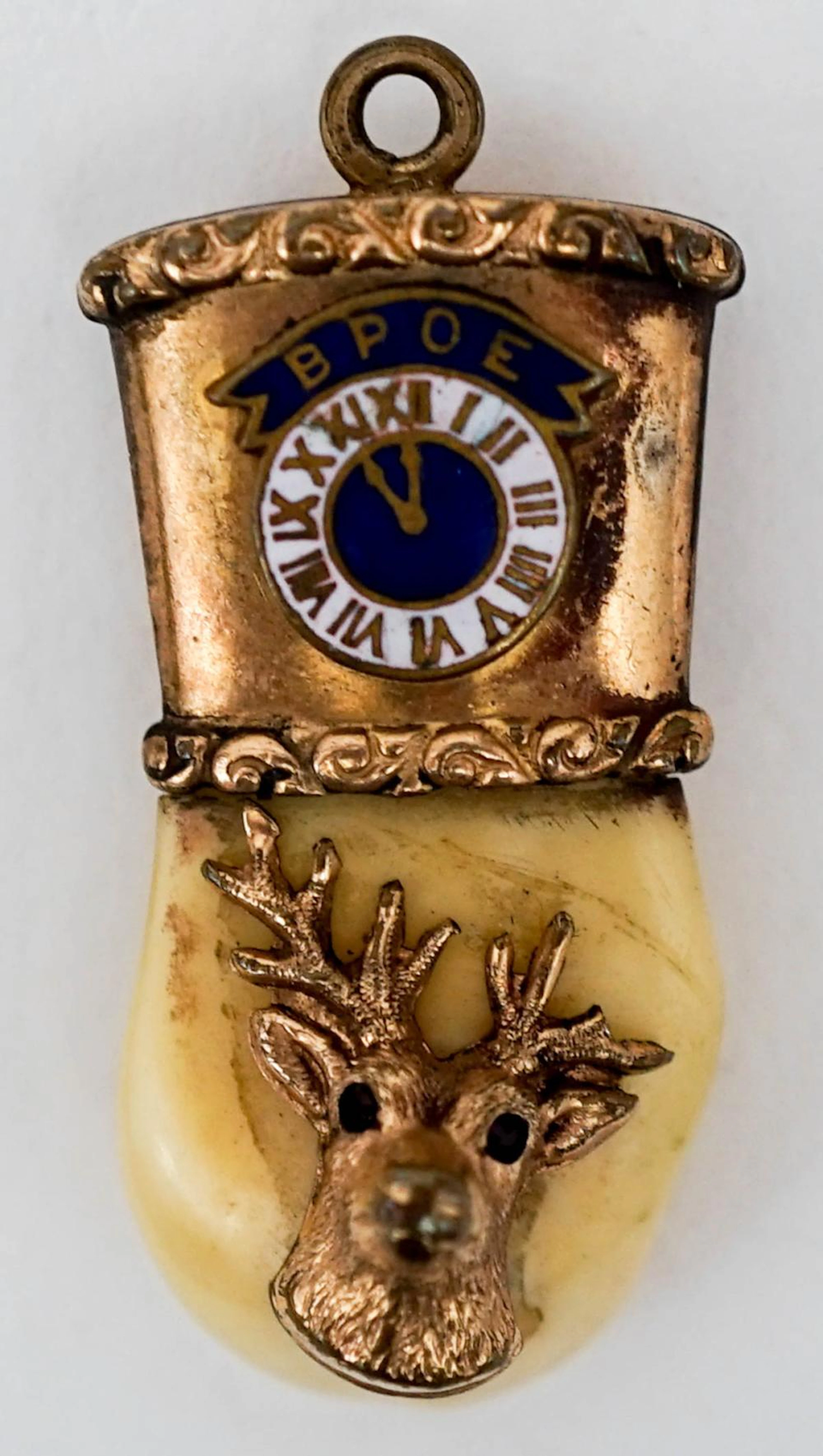 Antique BPOE Elks Tooth Pendant