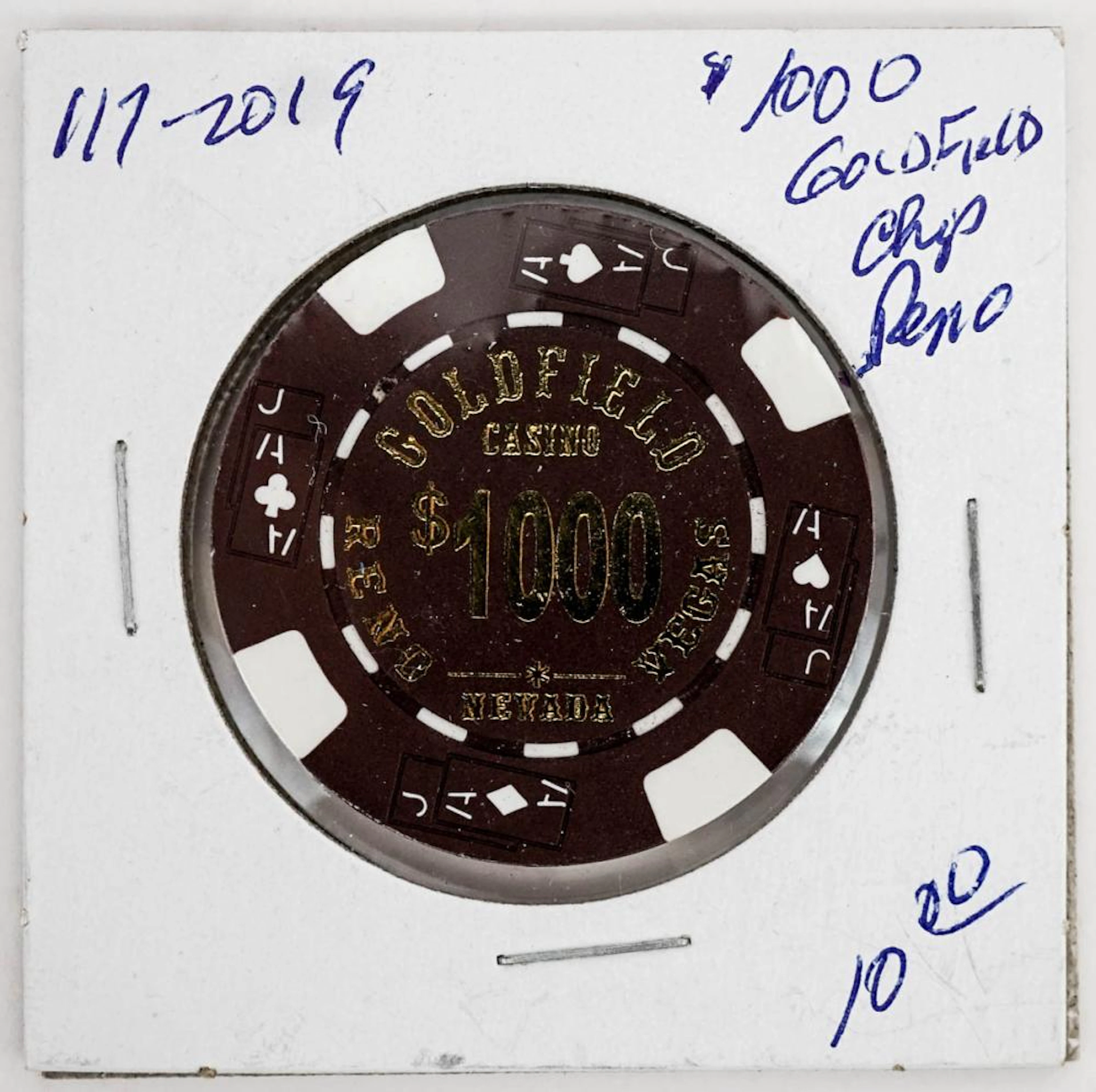 $1,000 Souvenir Chip Goldfield Casino [Reno, Nevada]