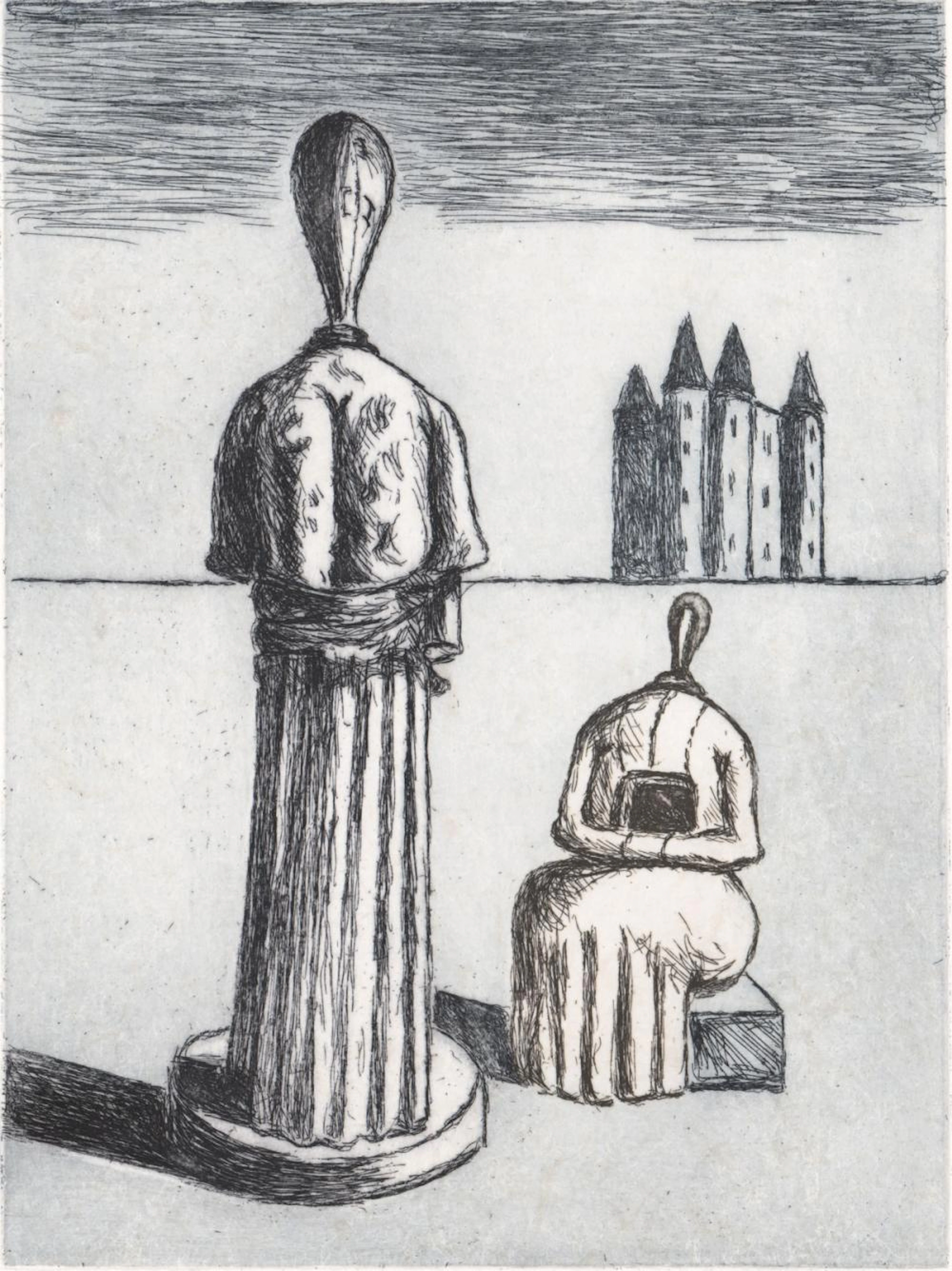 Giorgio De Chirico [Dualite] Copper Etching
