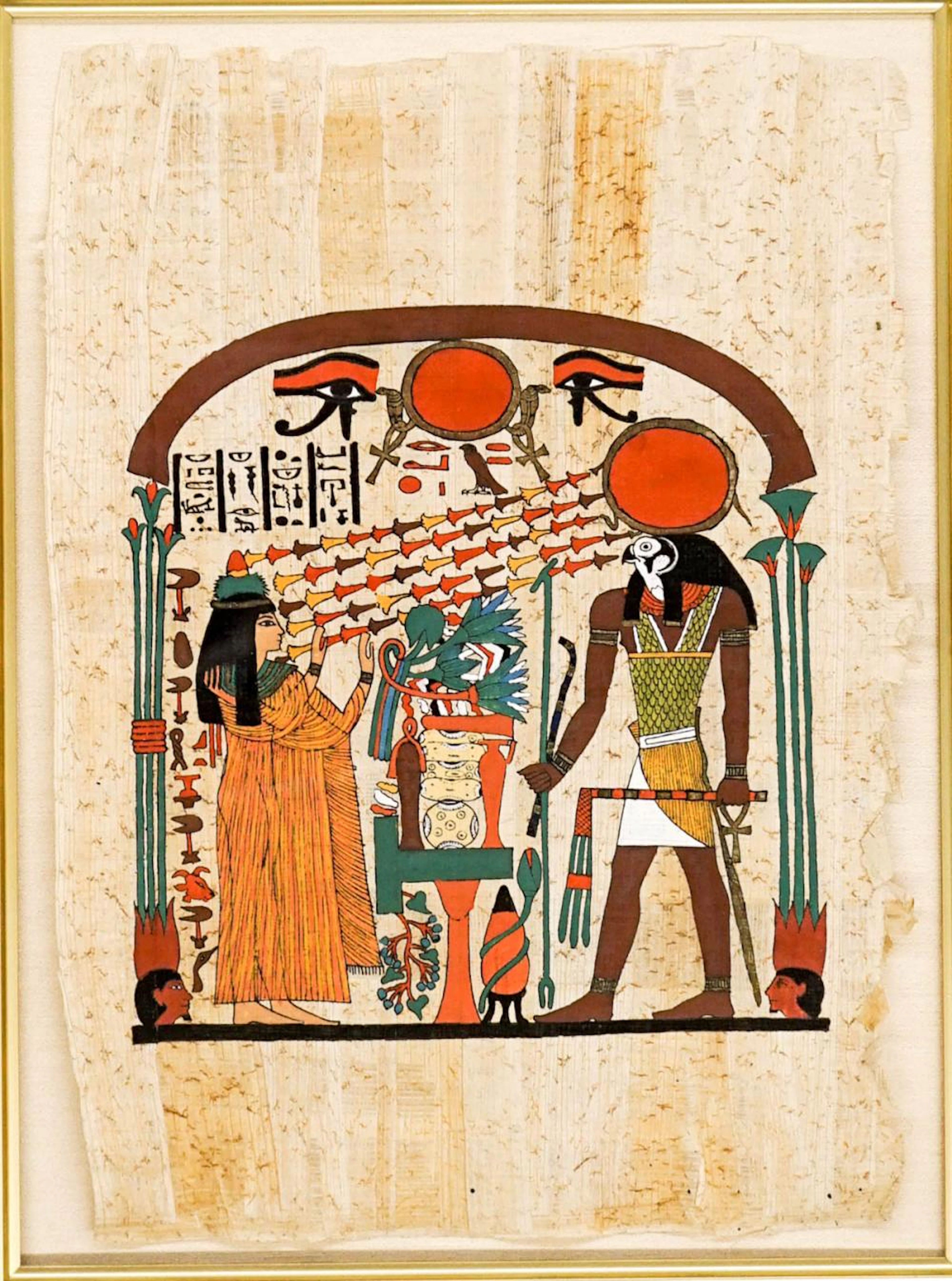 Egyptian Painting on Papyrus