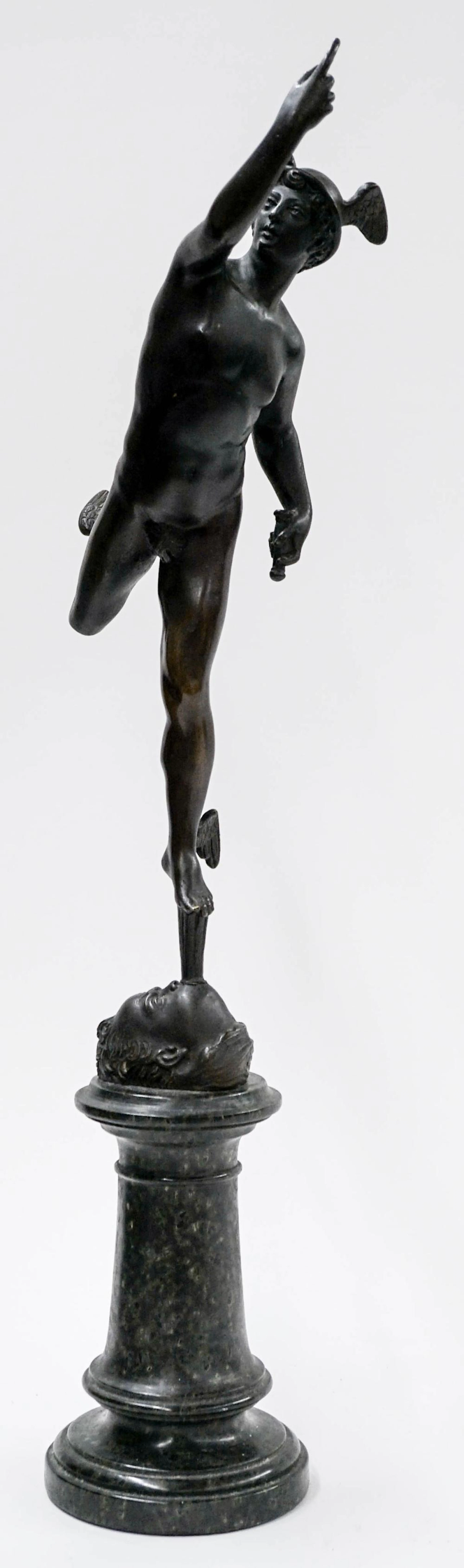 Italian Bronze Model of Mercury, after Giambologna