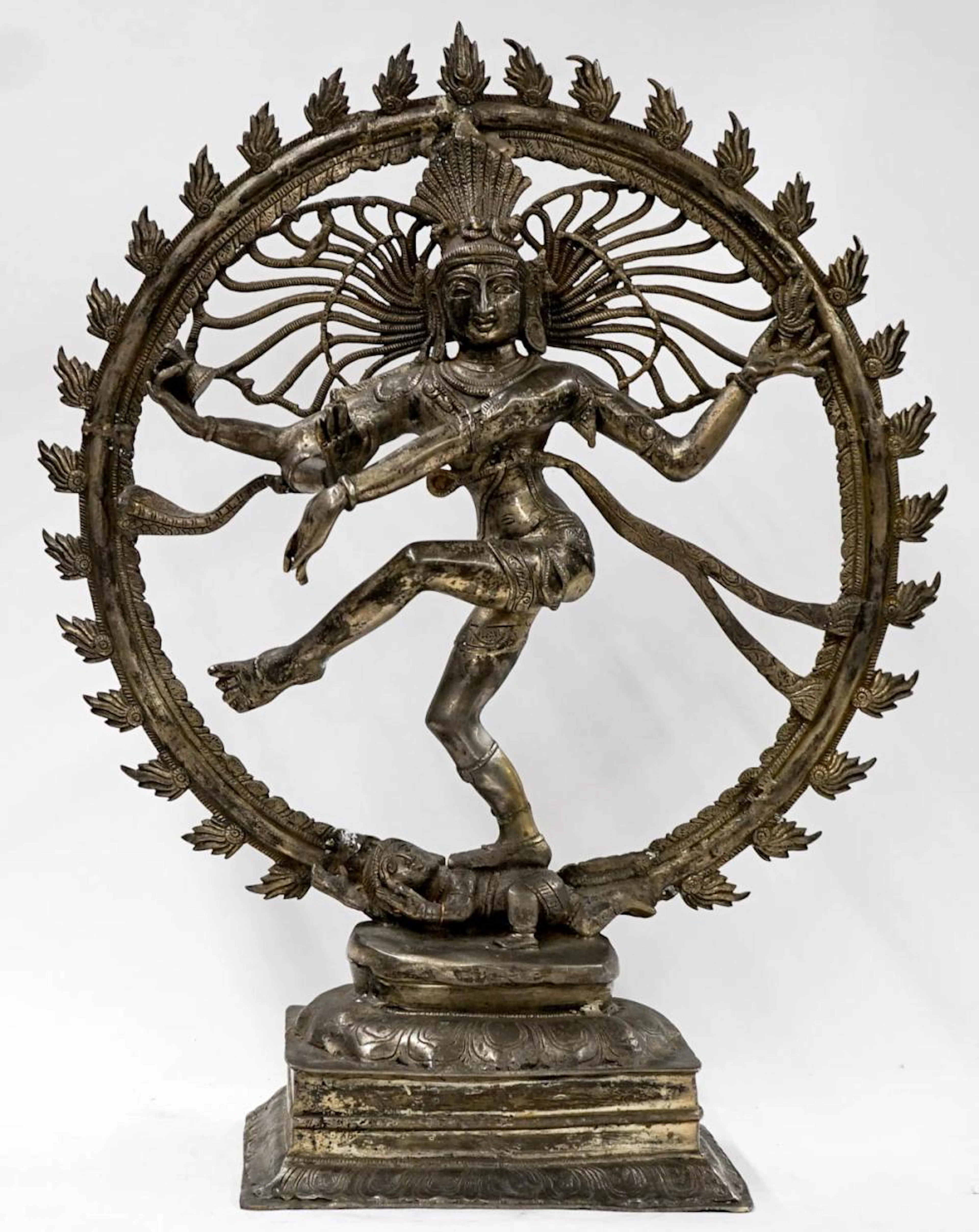 Large Important Tibetan Buddhist Silver Statue