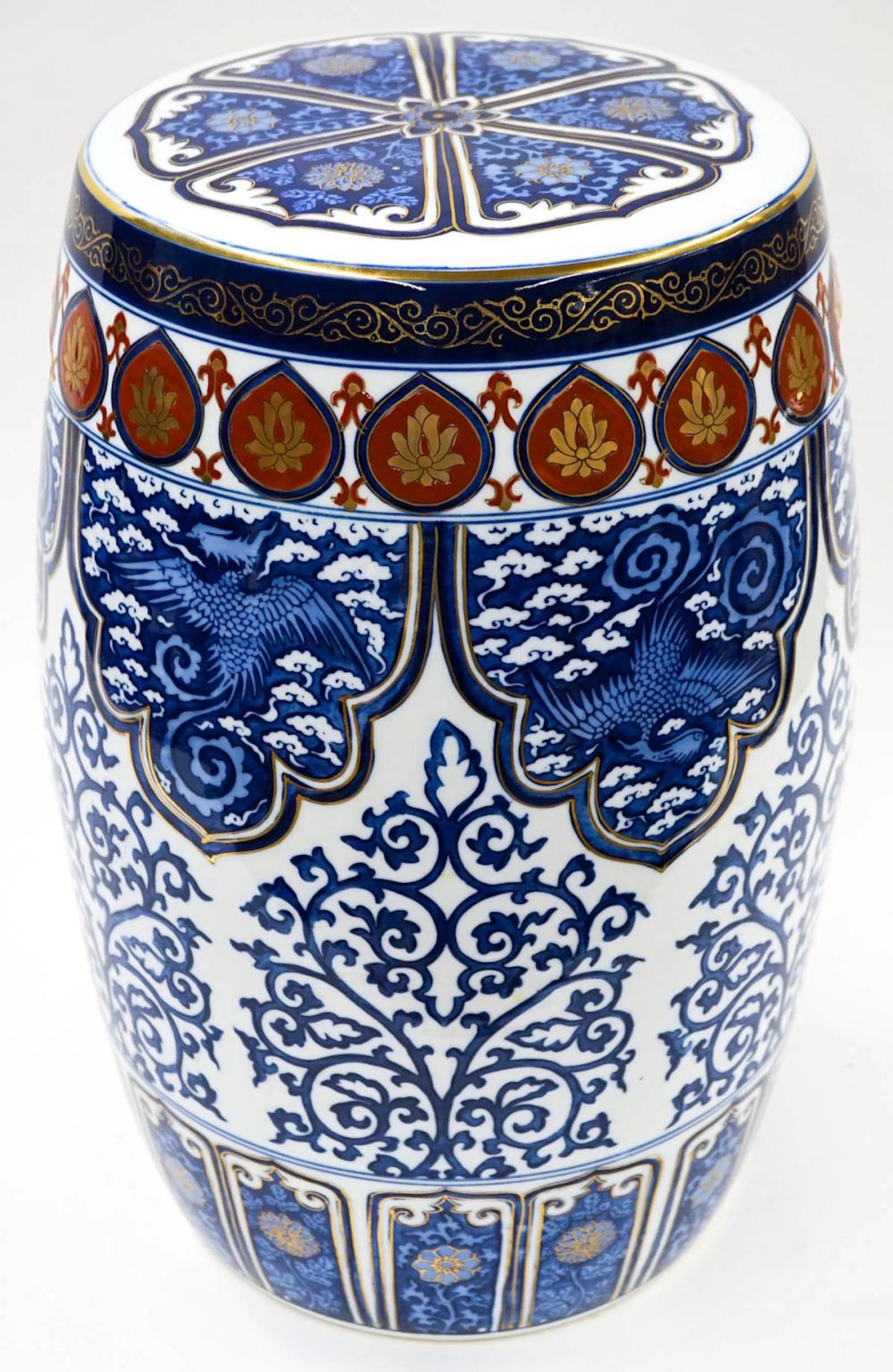 I.Magnin Japanese Imari Garden Stool