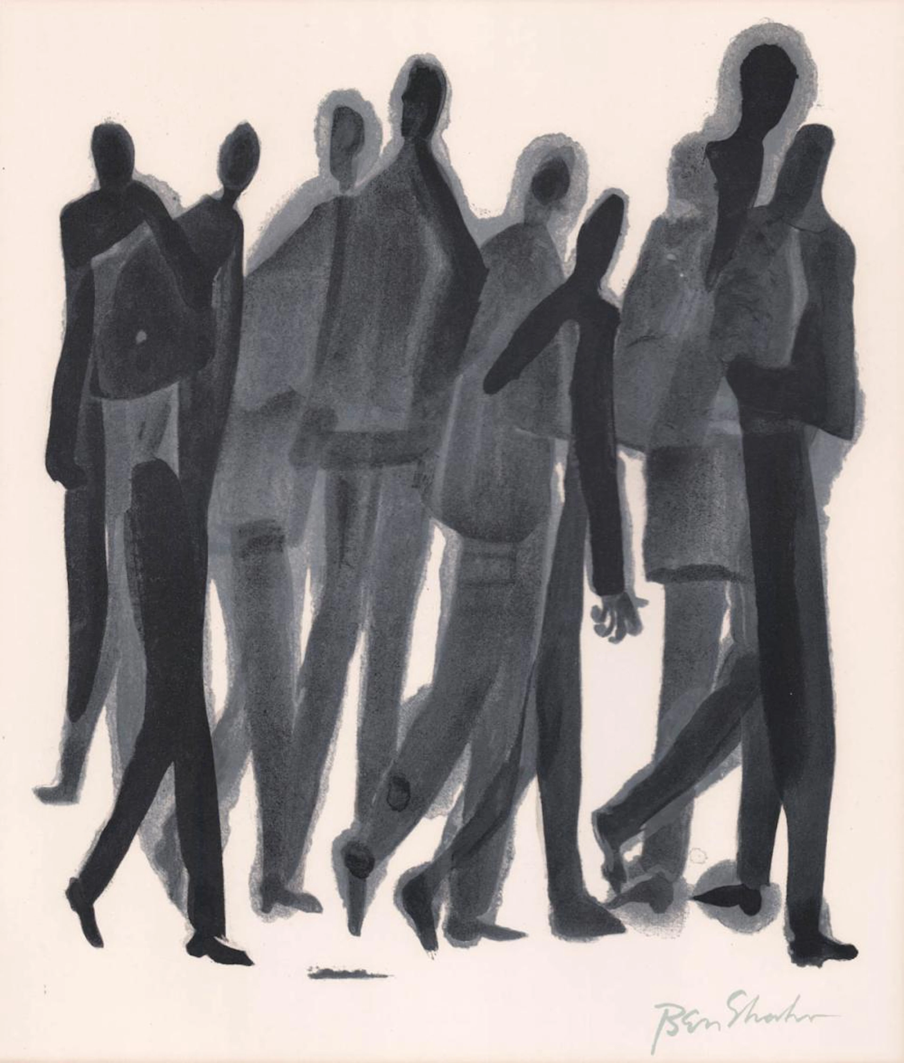 Ben Shahn 'Many Men' Lithograph [COA]