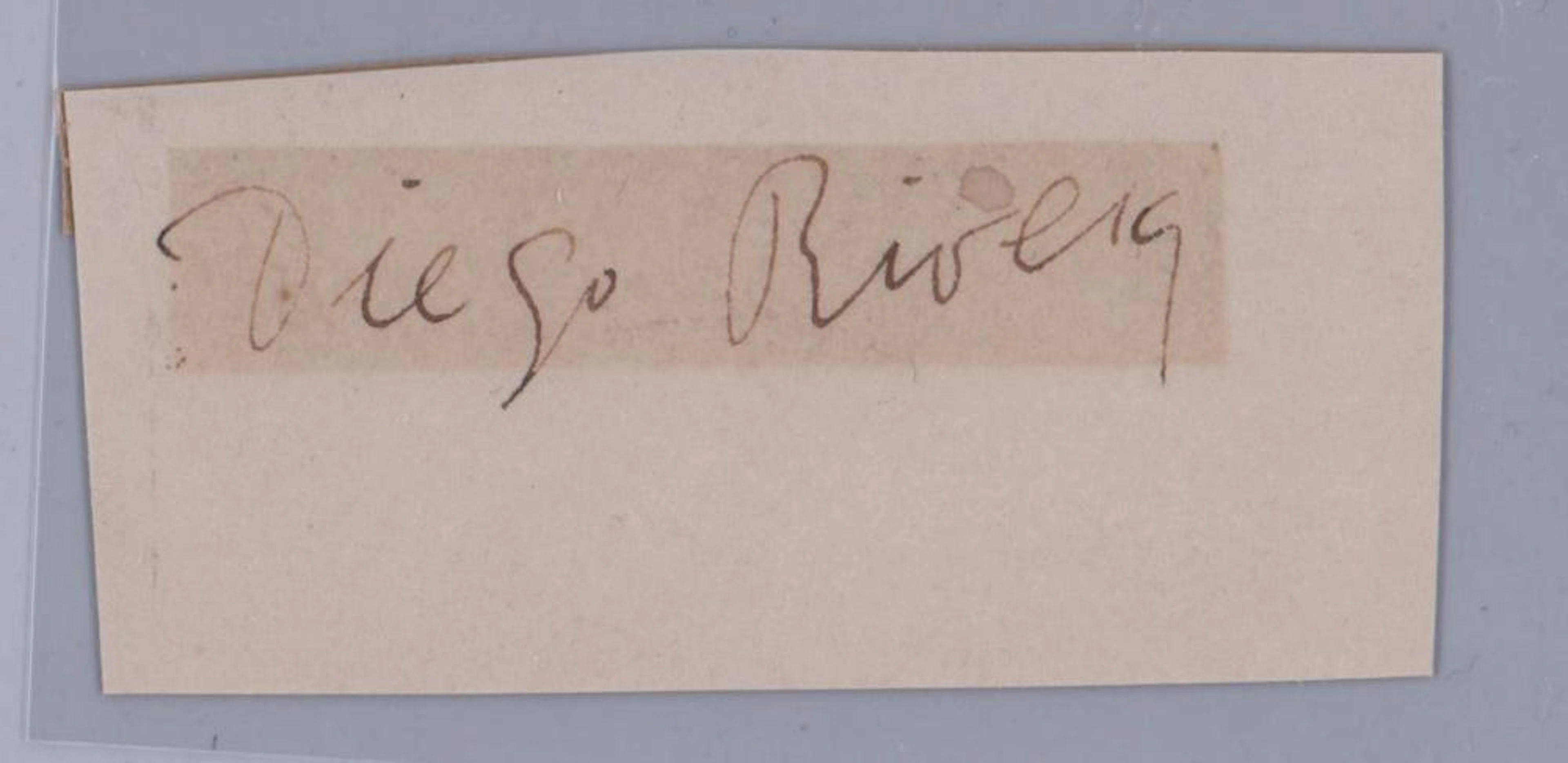 Diego Rivera (Artist, 1886-1957) Cut Signature