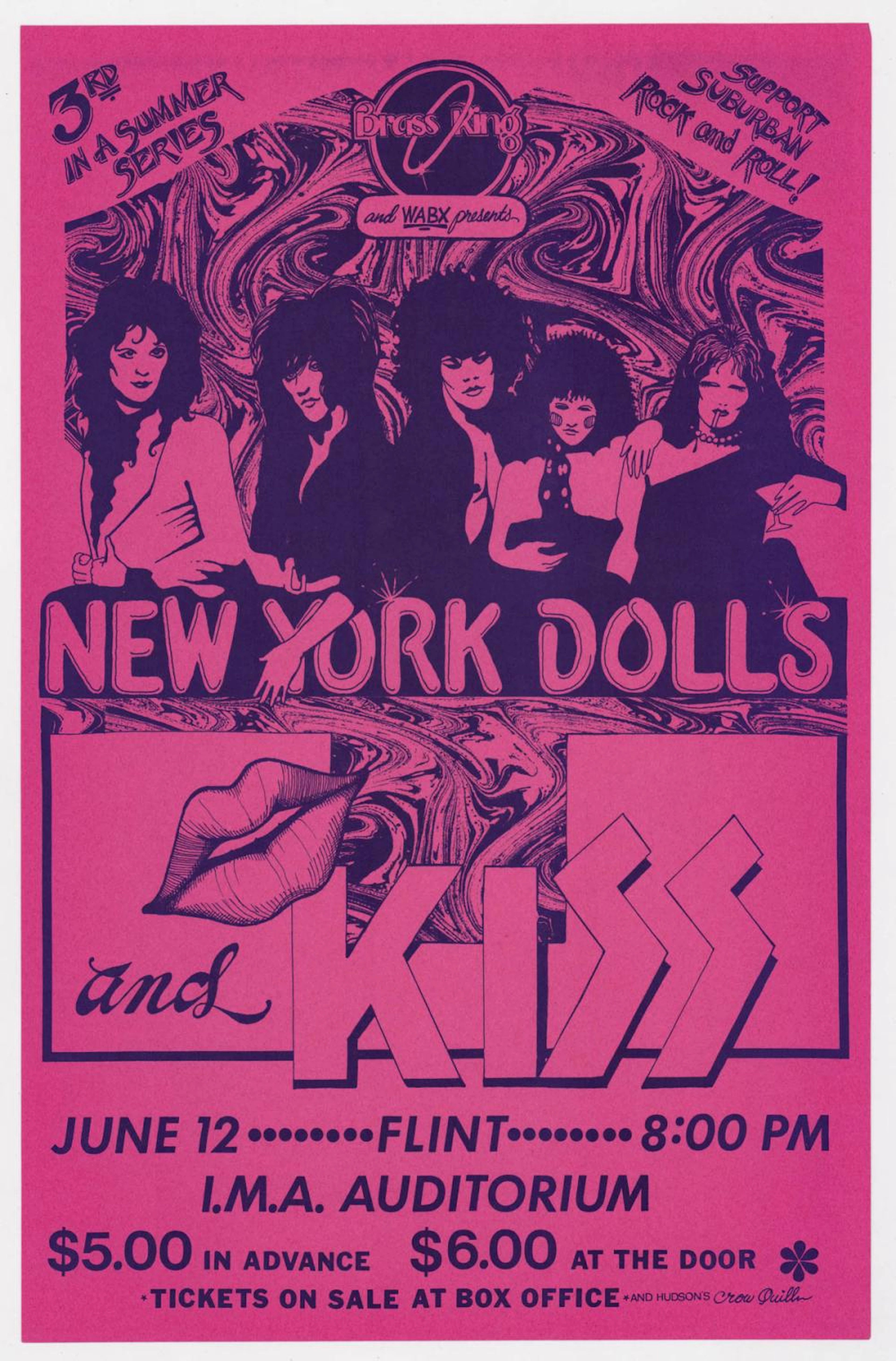 KISS 1974 (1st Tour) Concert Poster [IMA]