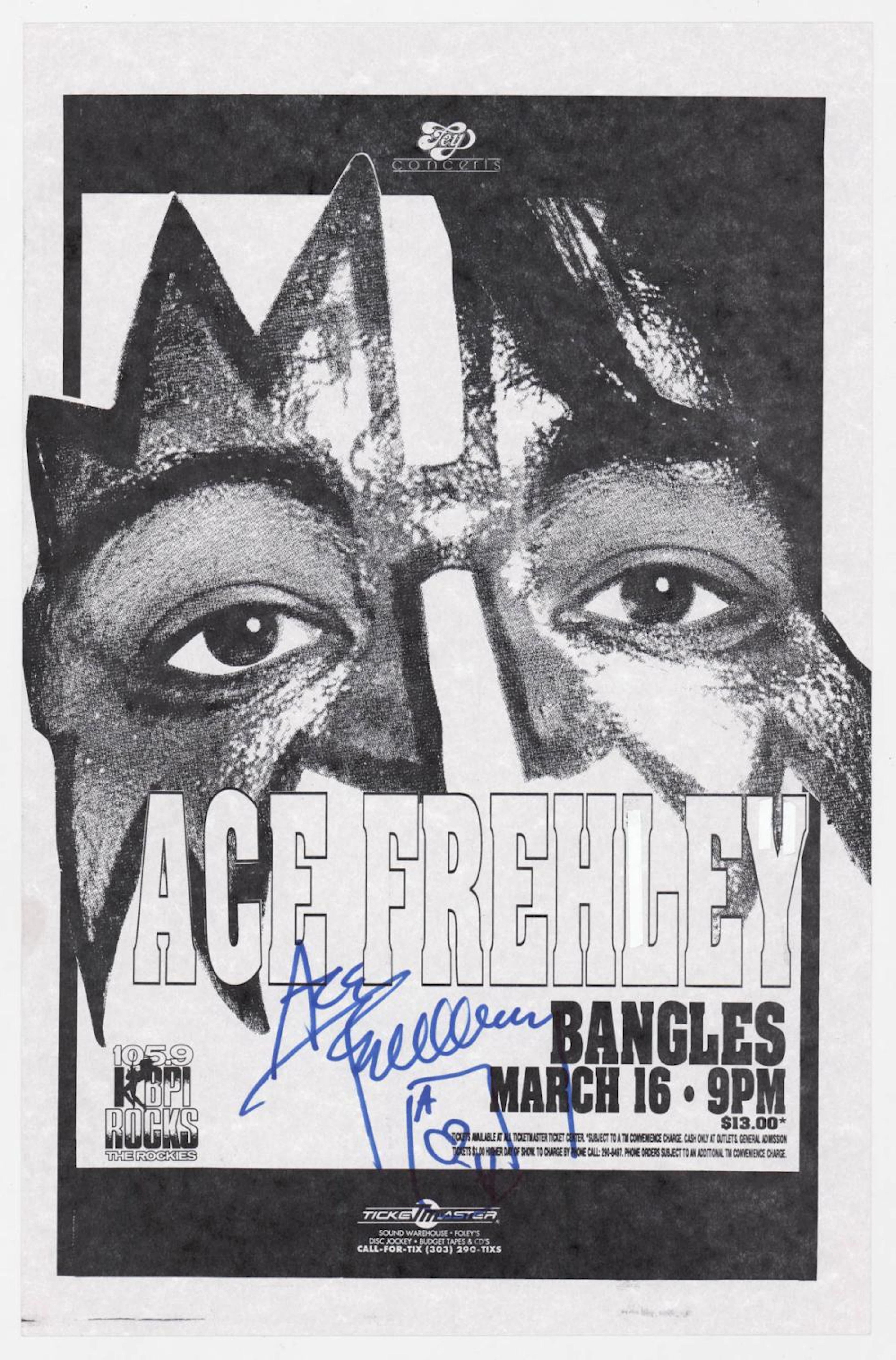 Ace Frehley Signed Poster [KISS]