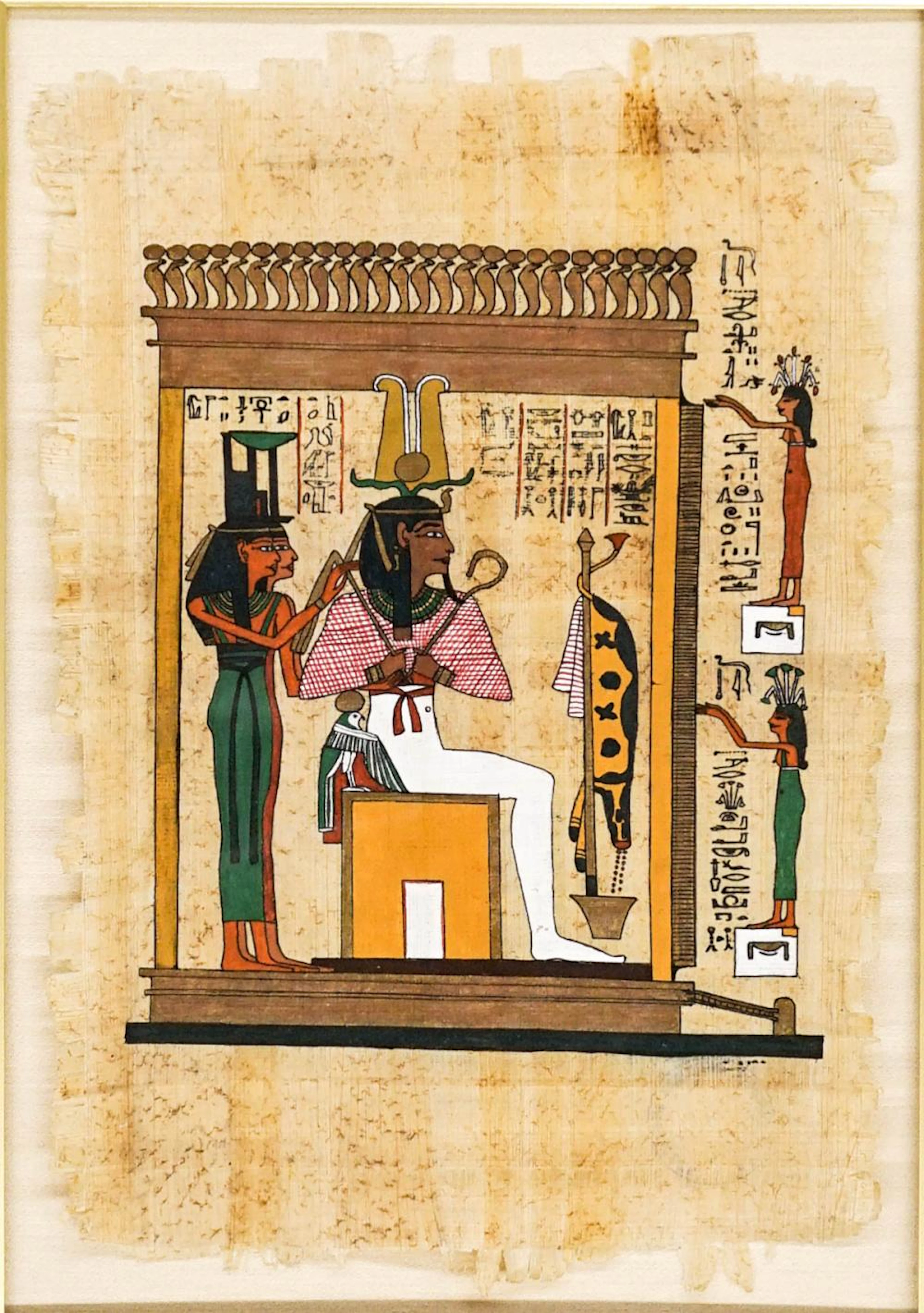 Egyptian Painting on Papyrus