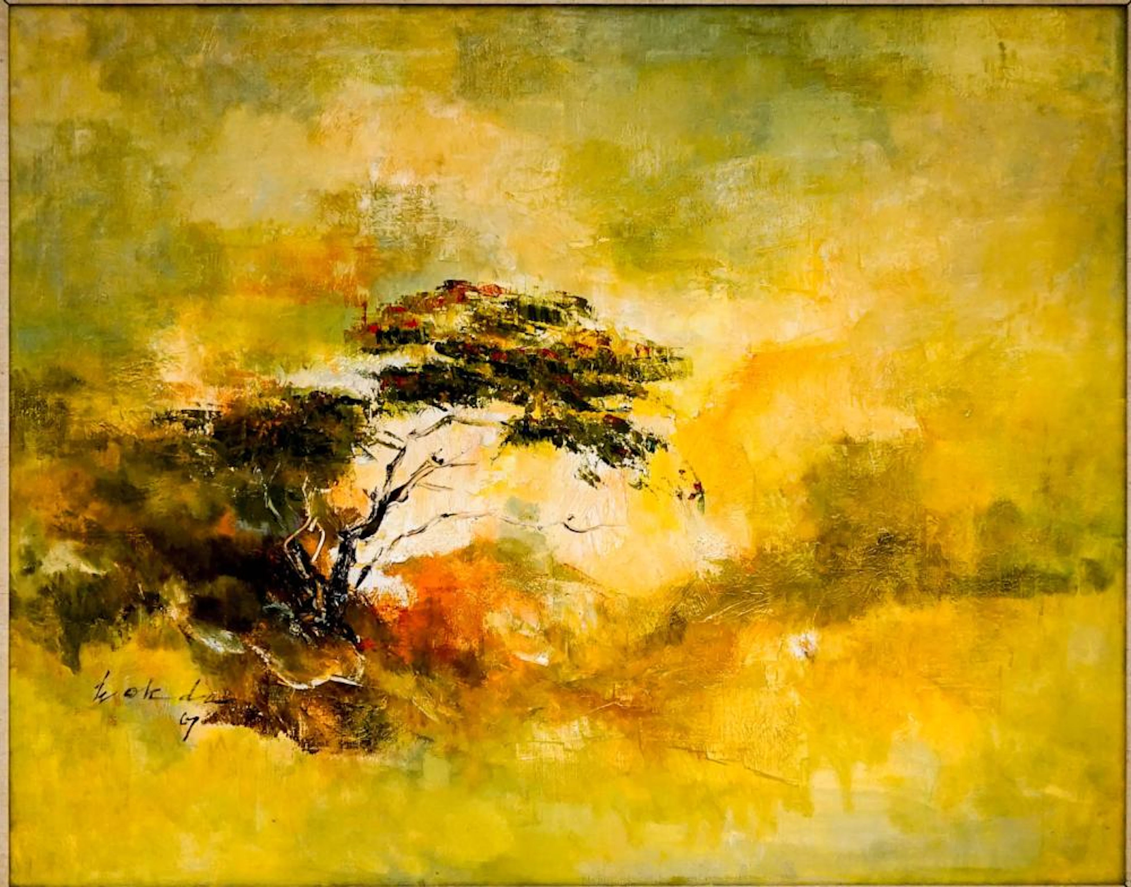 Hajime Okuda (Hawaii, 1906-1992) Original Oil