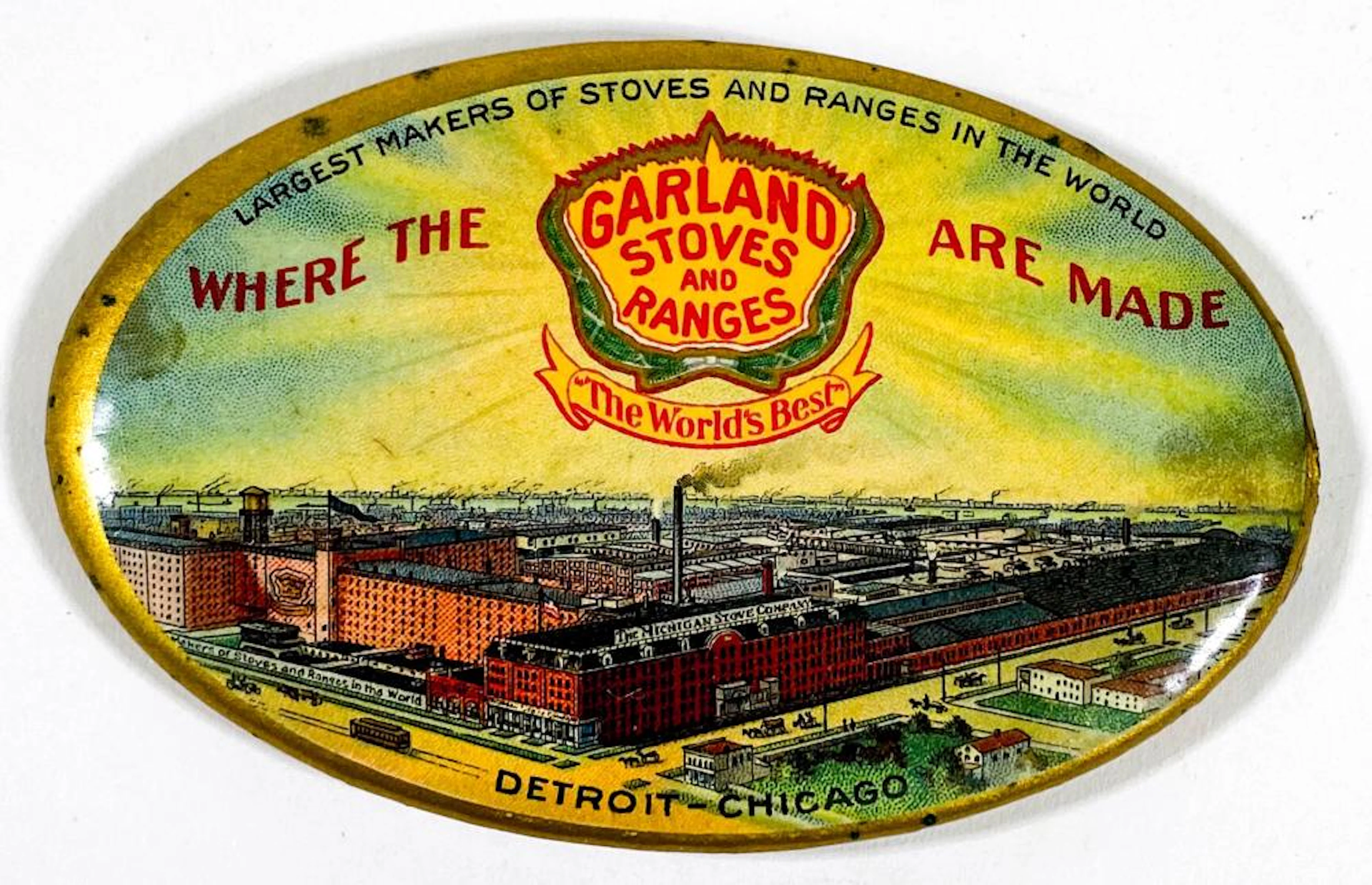 Garland Stoves and Ranges Advertising Mirror