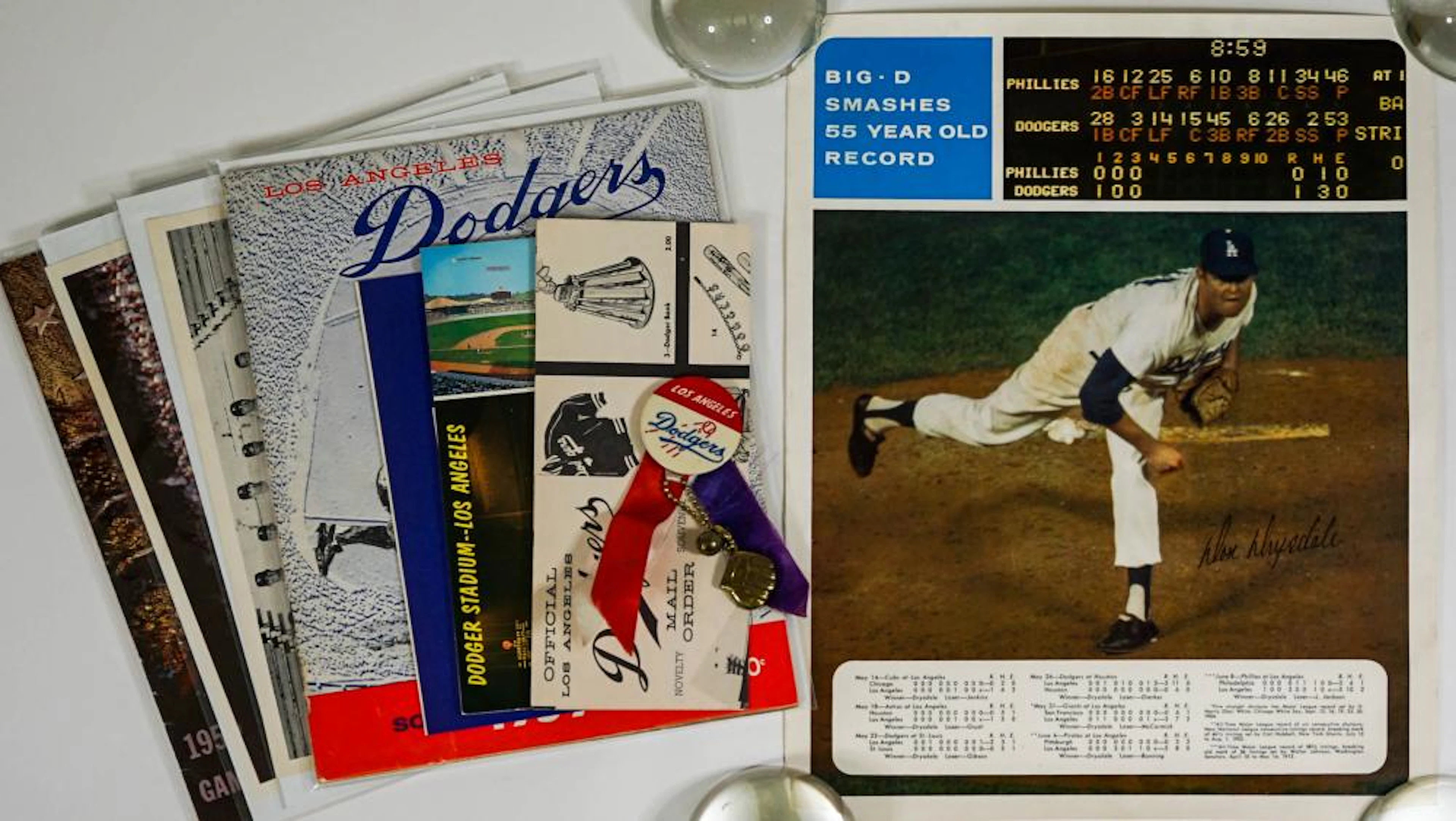 1959 Los Angeles Dodgers Memorabilia