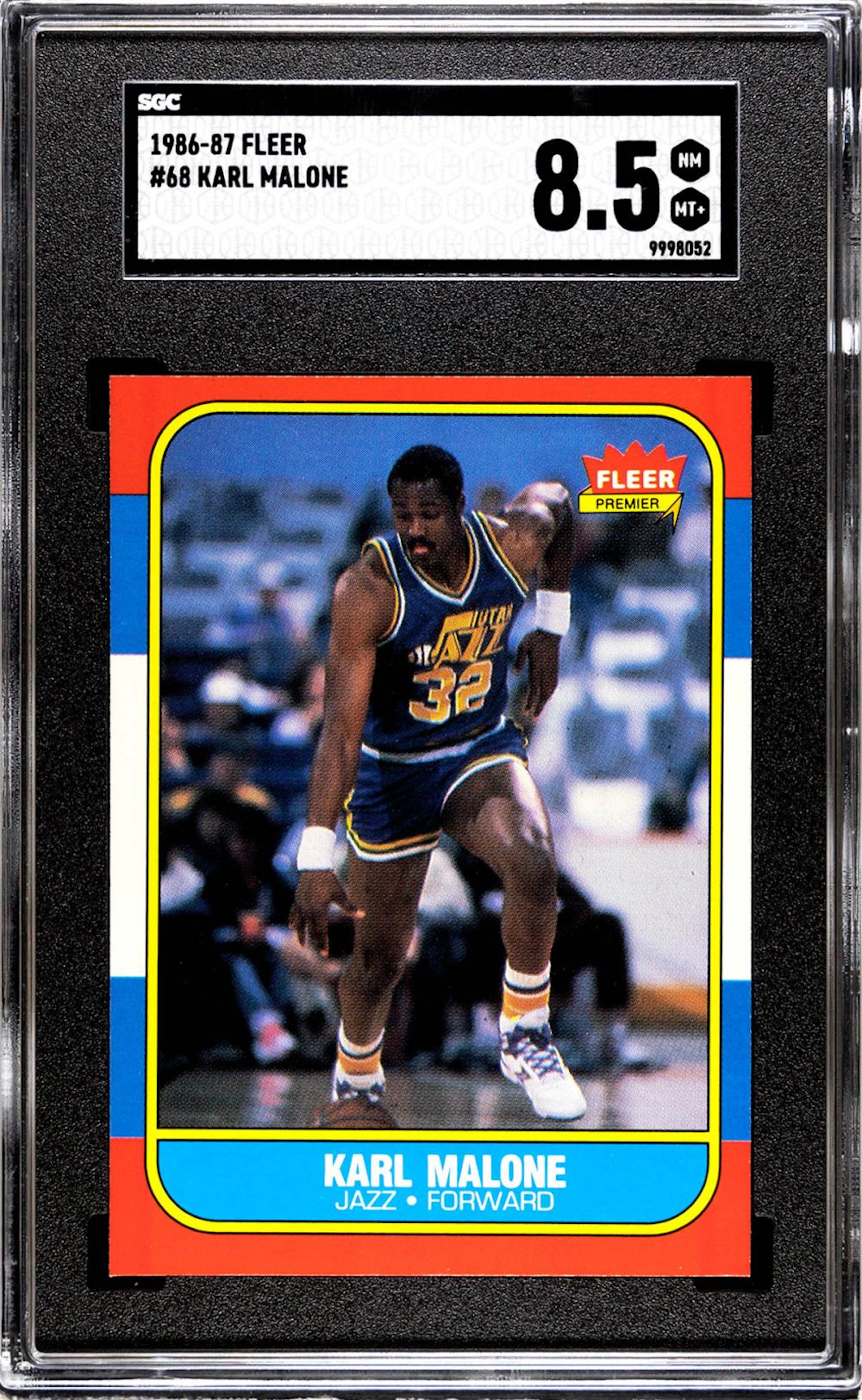 Karl Malone 1986-87 Fleer #68 SGC 8.5