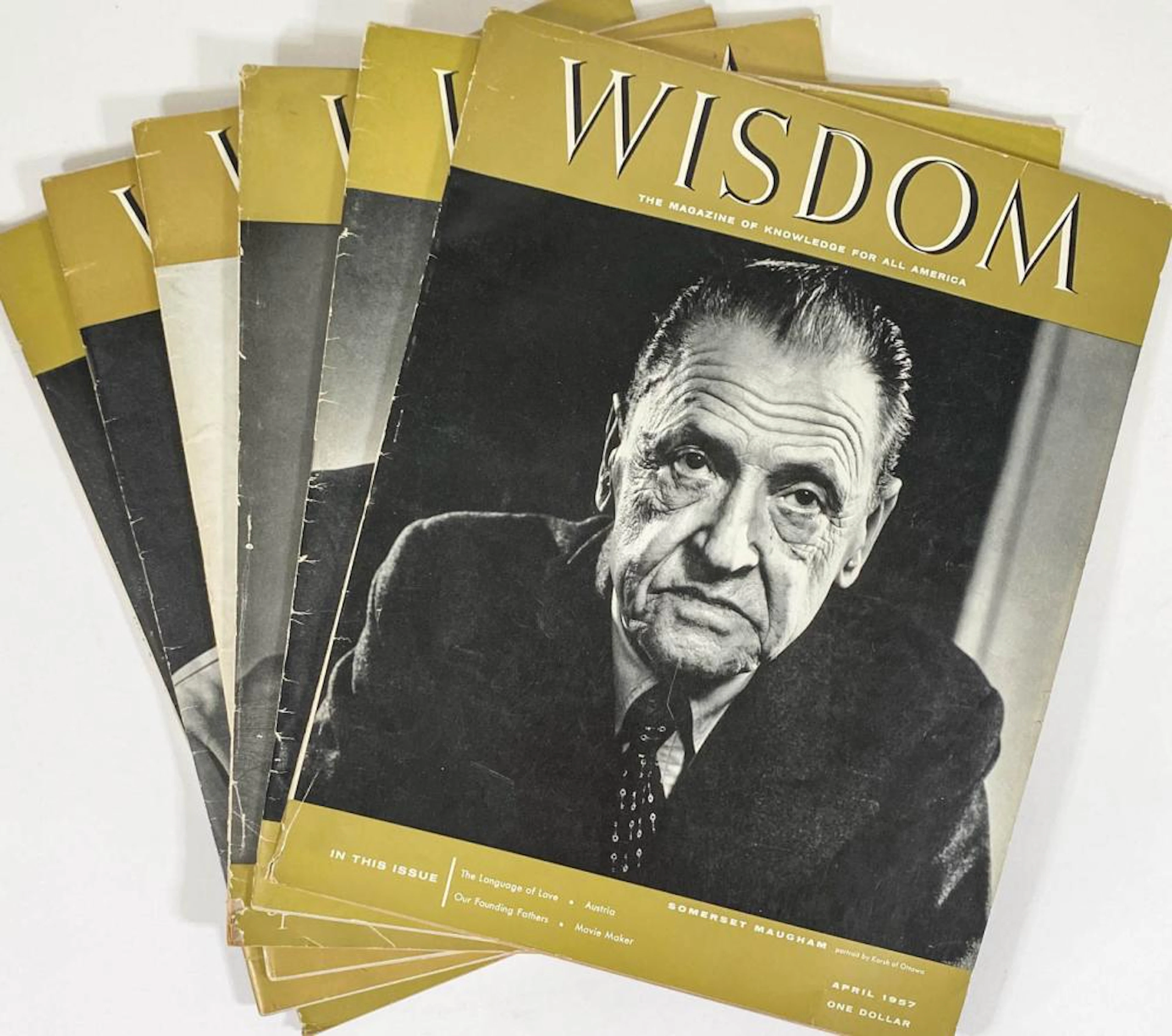Wisdom (6) Magazines [Yousuf Karsh]