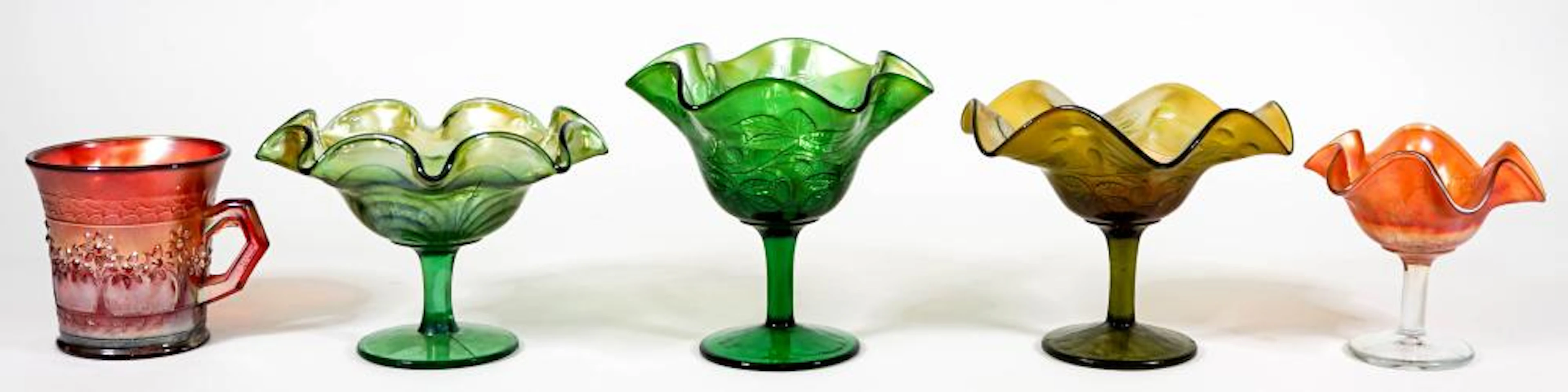 Vintage Carnival Glass (5 pcs)