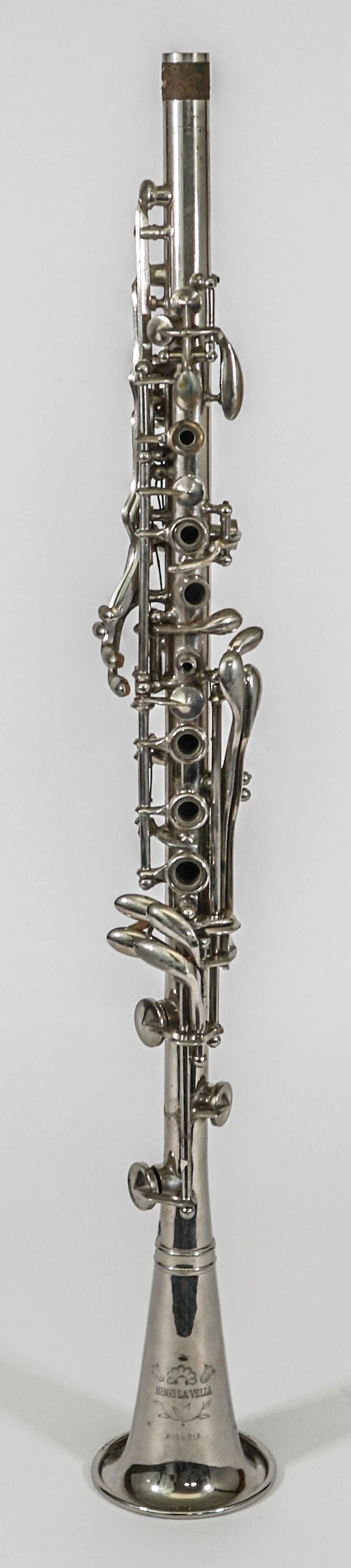 Henri La Vella Vintage Silver Plate Clarinet