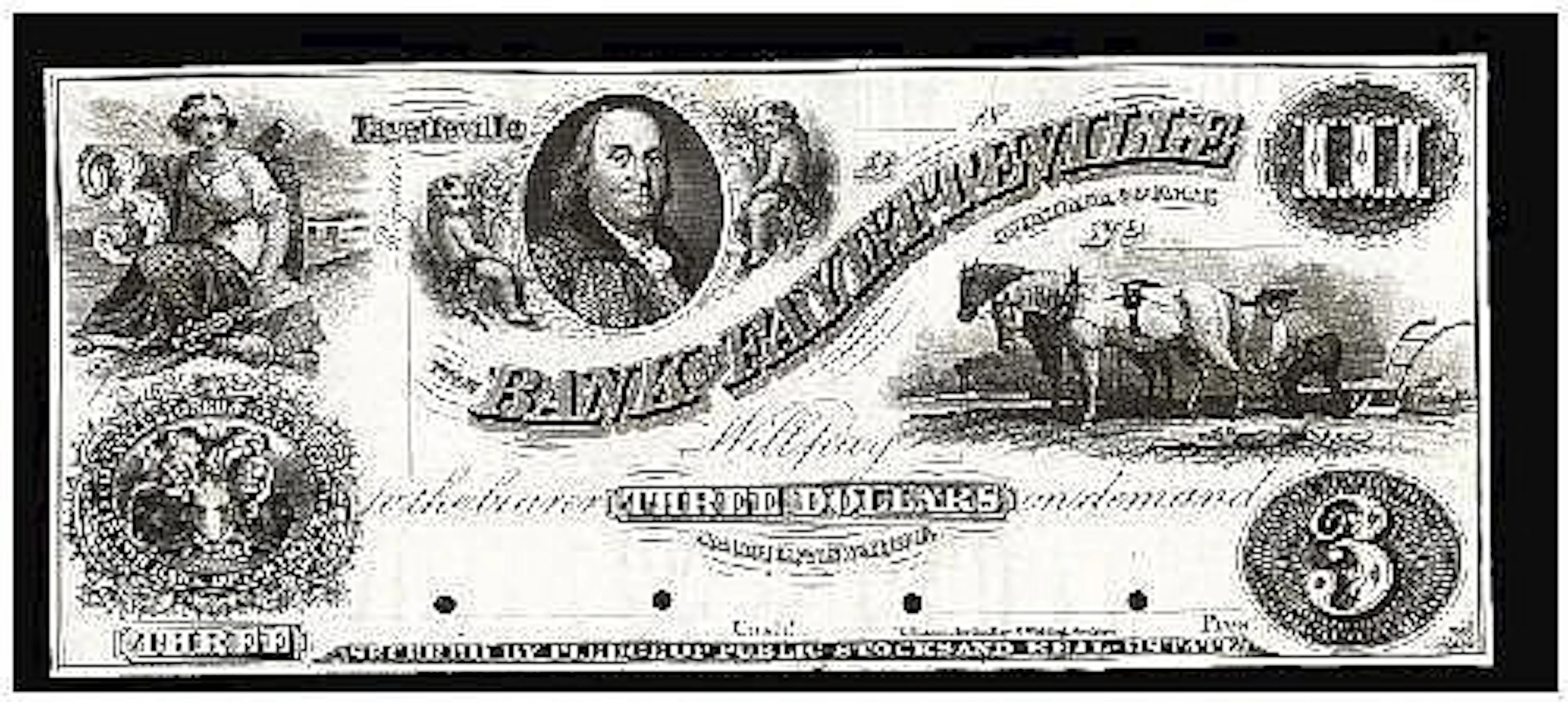 United States Obsolete Currency Bank Notes: New York Bank of Fayetteville