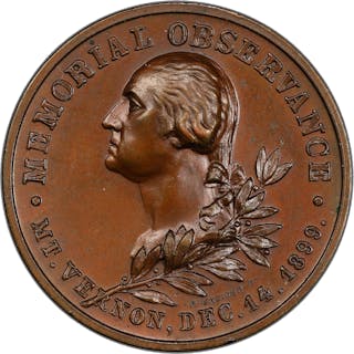 1899 Memorial Observance Medal. Baker-1835. Bronze. MS-64 (PCGS).