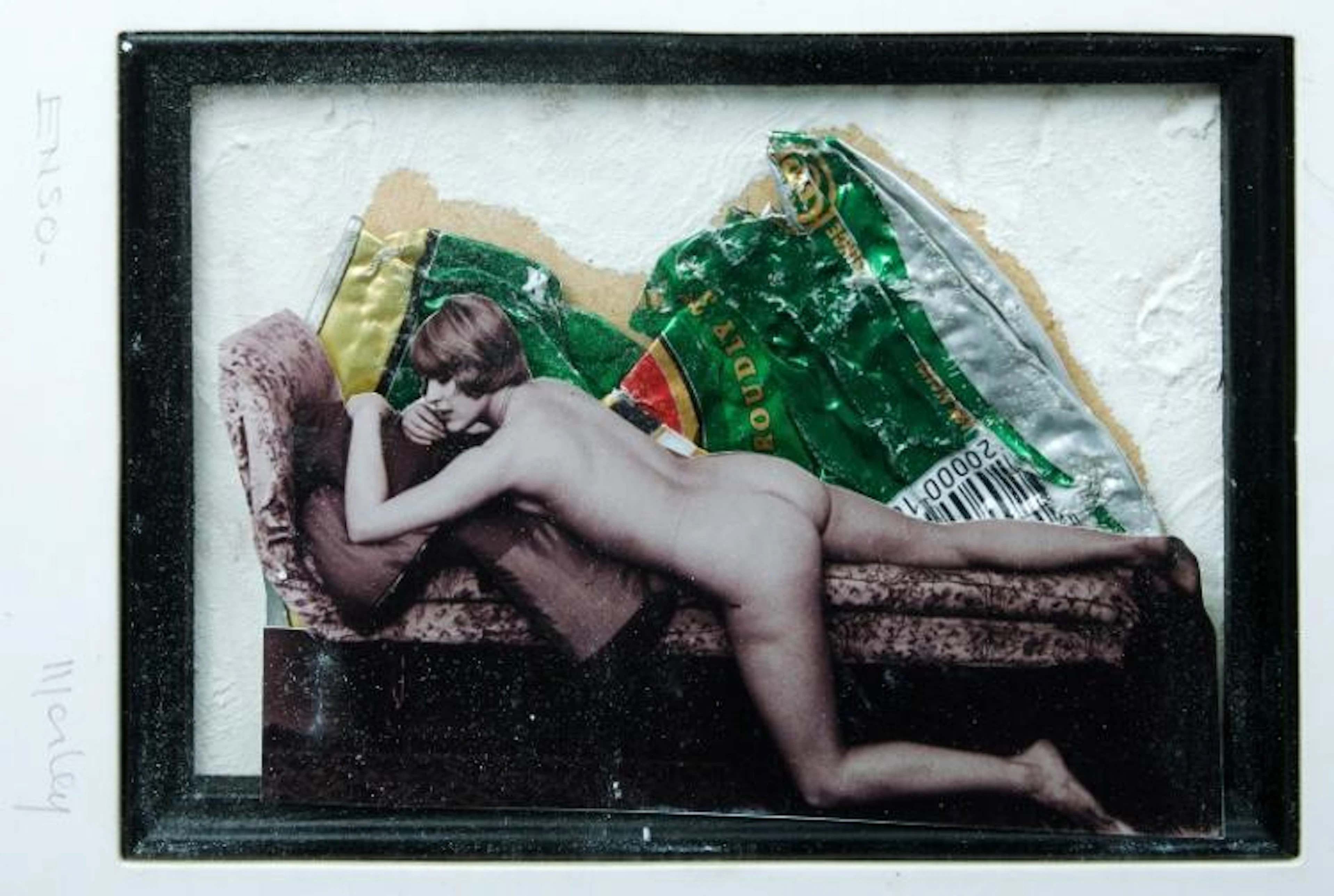 The Drunken Angel. Mixed media, photograph of art