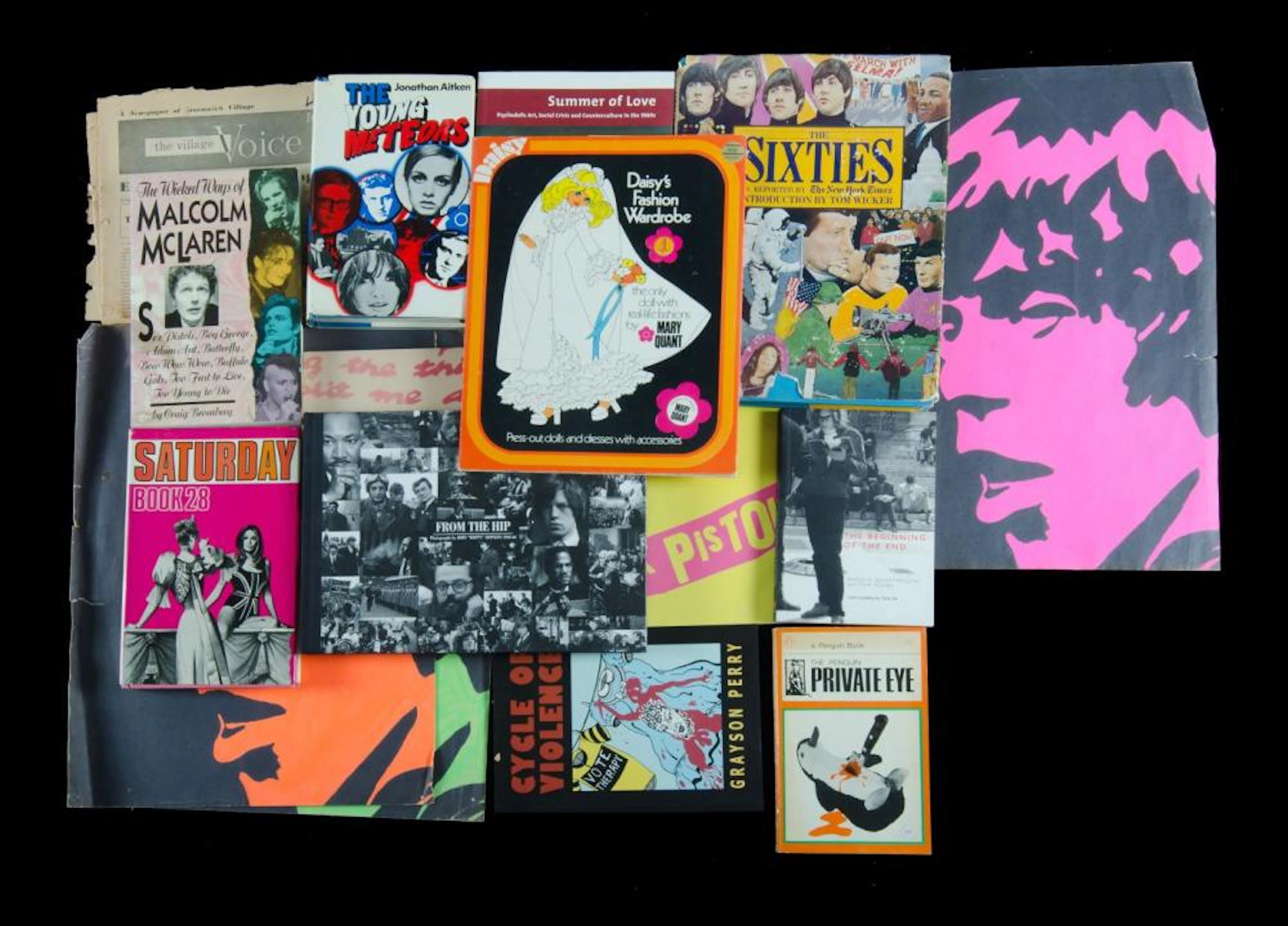 BOOKS, British Pop Culture. 11 various 1960-70s contempory &