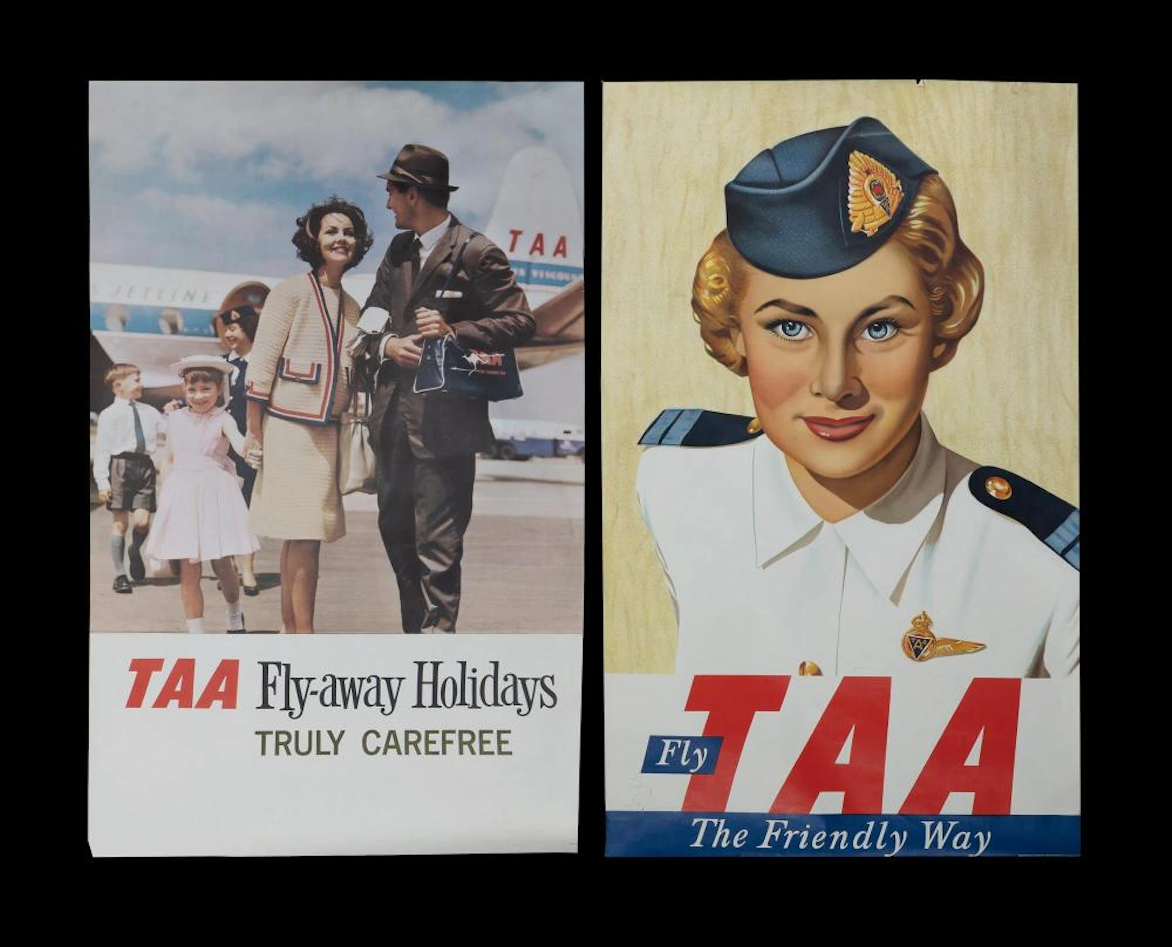 2 Trans Australia Airlines (TAA) Travel Posters