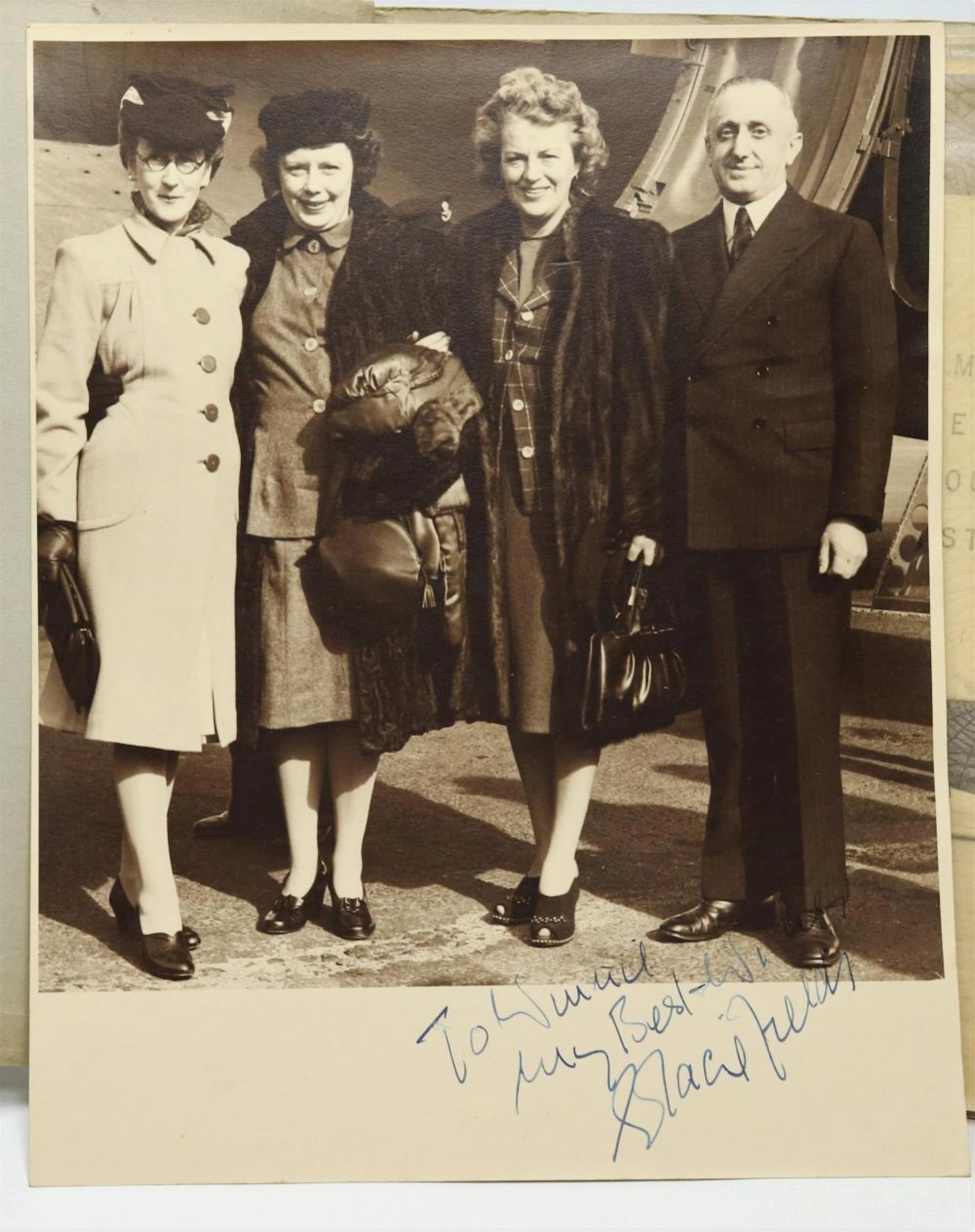 WWII GRACIE FIELDS Concert Tour Photo Album and Signed Photo