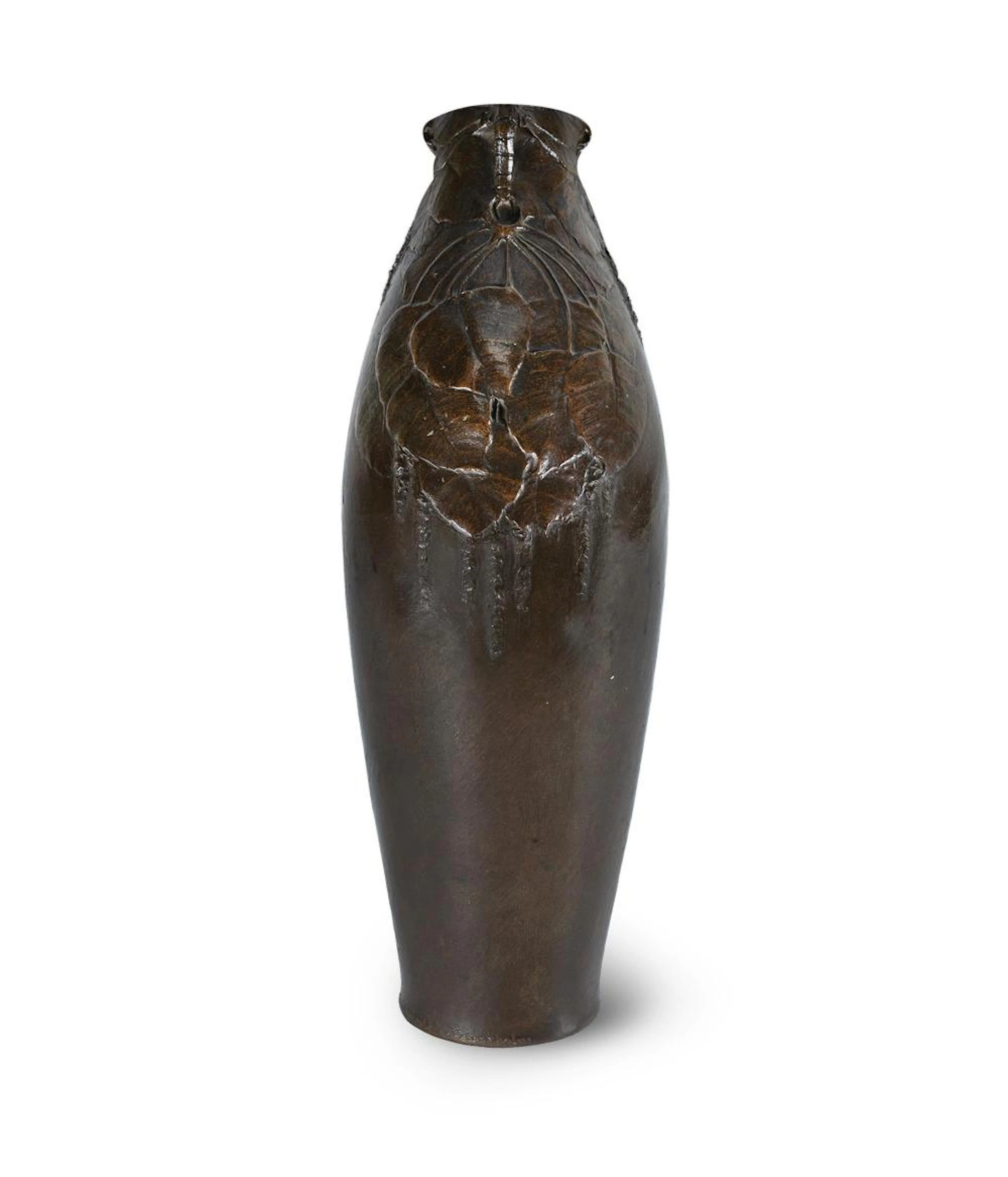 Scandinavian Art Nouveau Bronze Vase