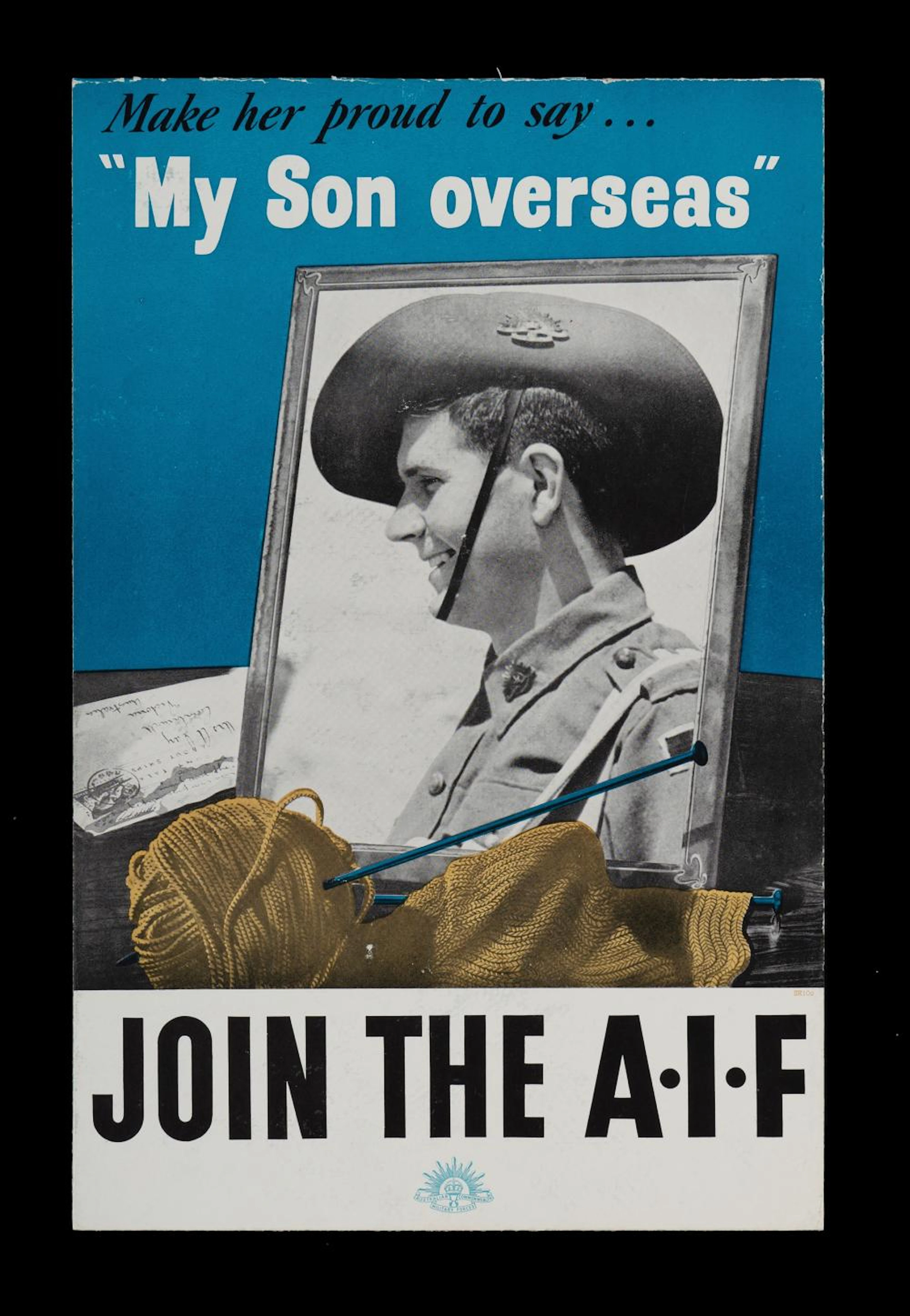 WWII Counter Top Recruitment Display 'Make her proud to say..