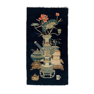 Chinese Hand Knotted Wool Pictorial Rug