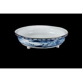 Chinese Blue & White Narcissus Bowl