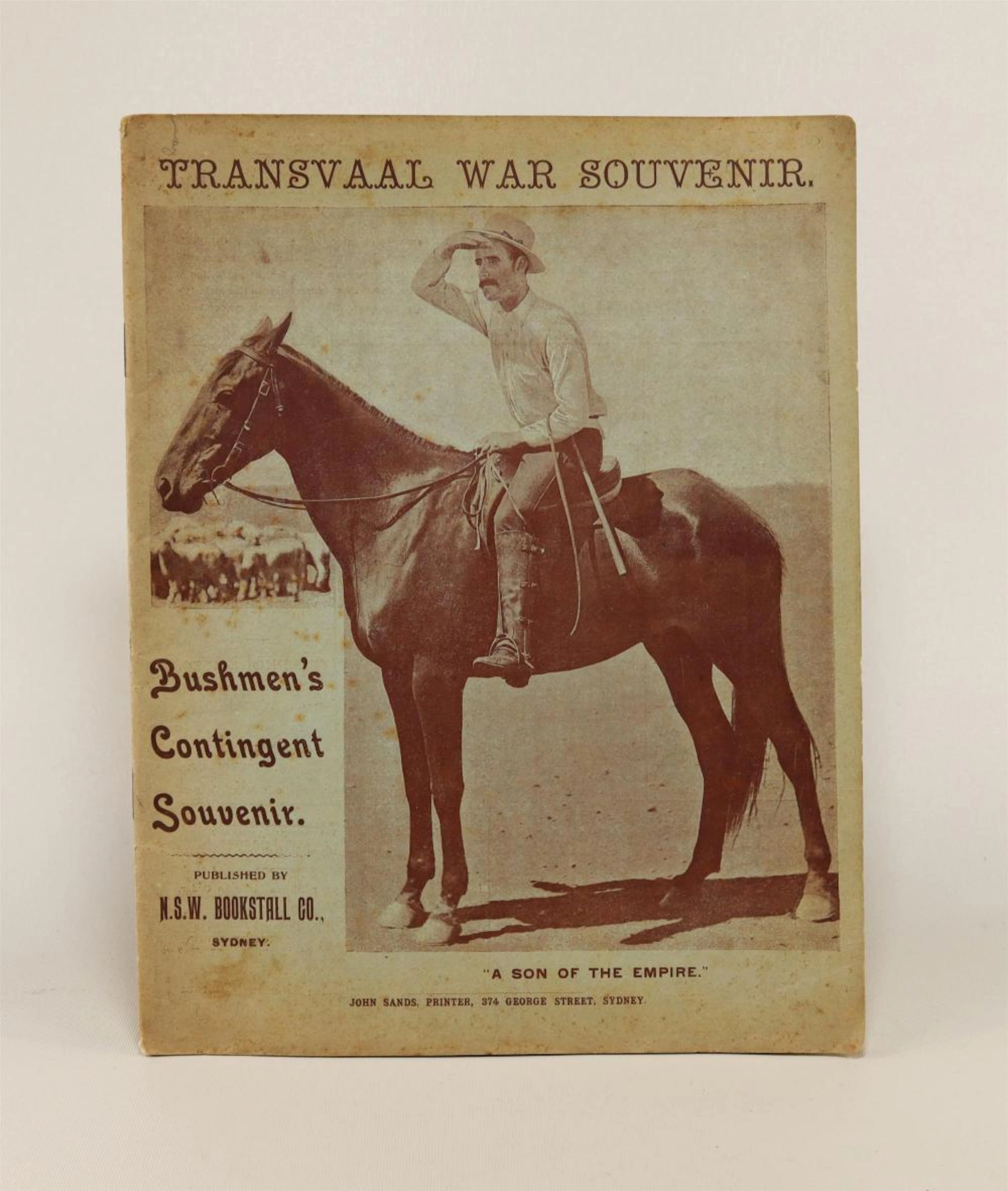TRANSVAAL WAR SOUVENIR - Bushman?s Contingent Souvenir