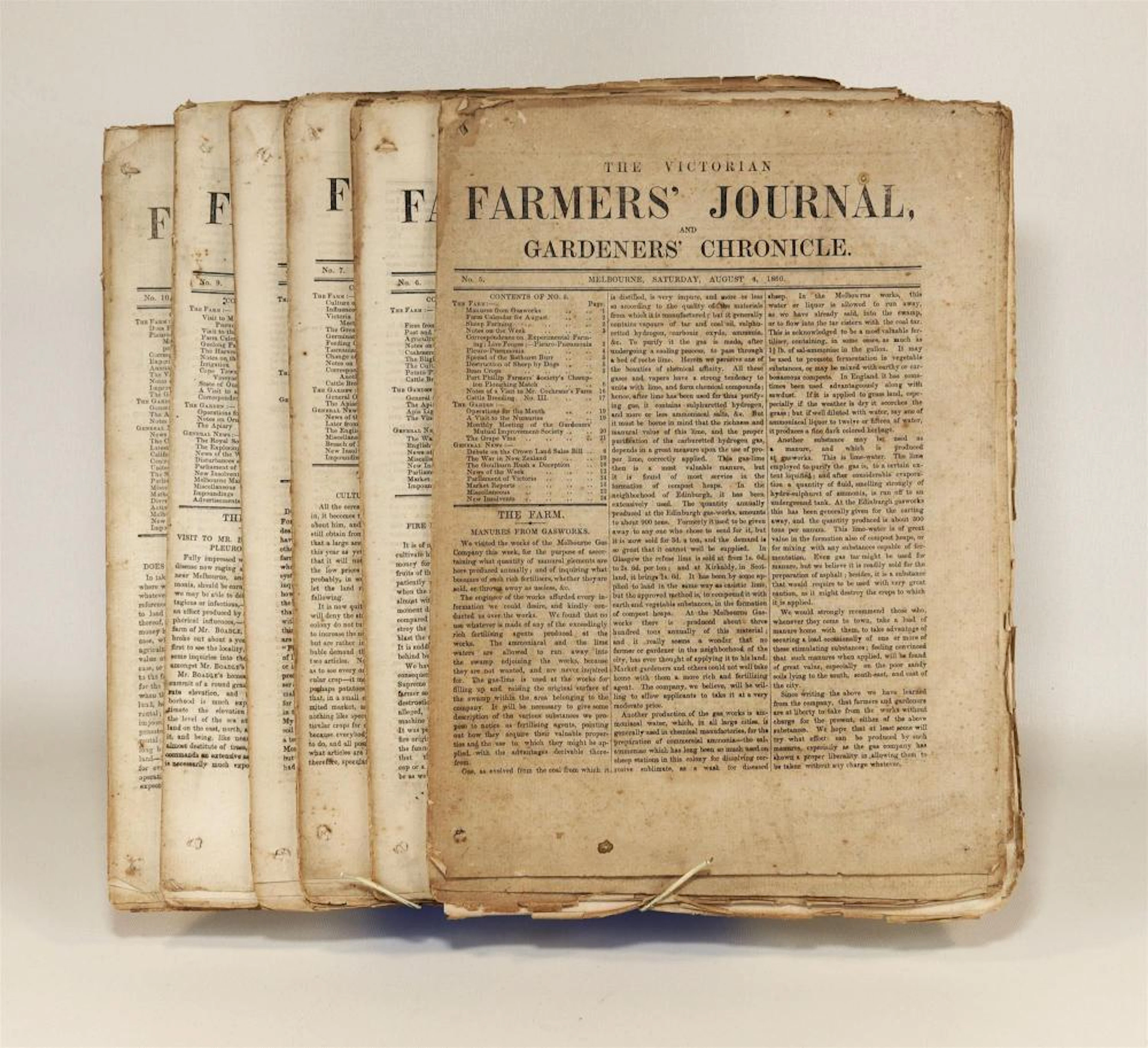 1860 Victorian Farmers? Journals