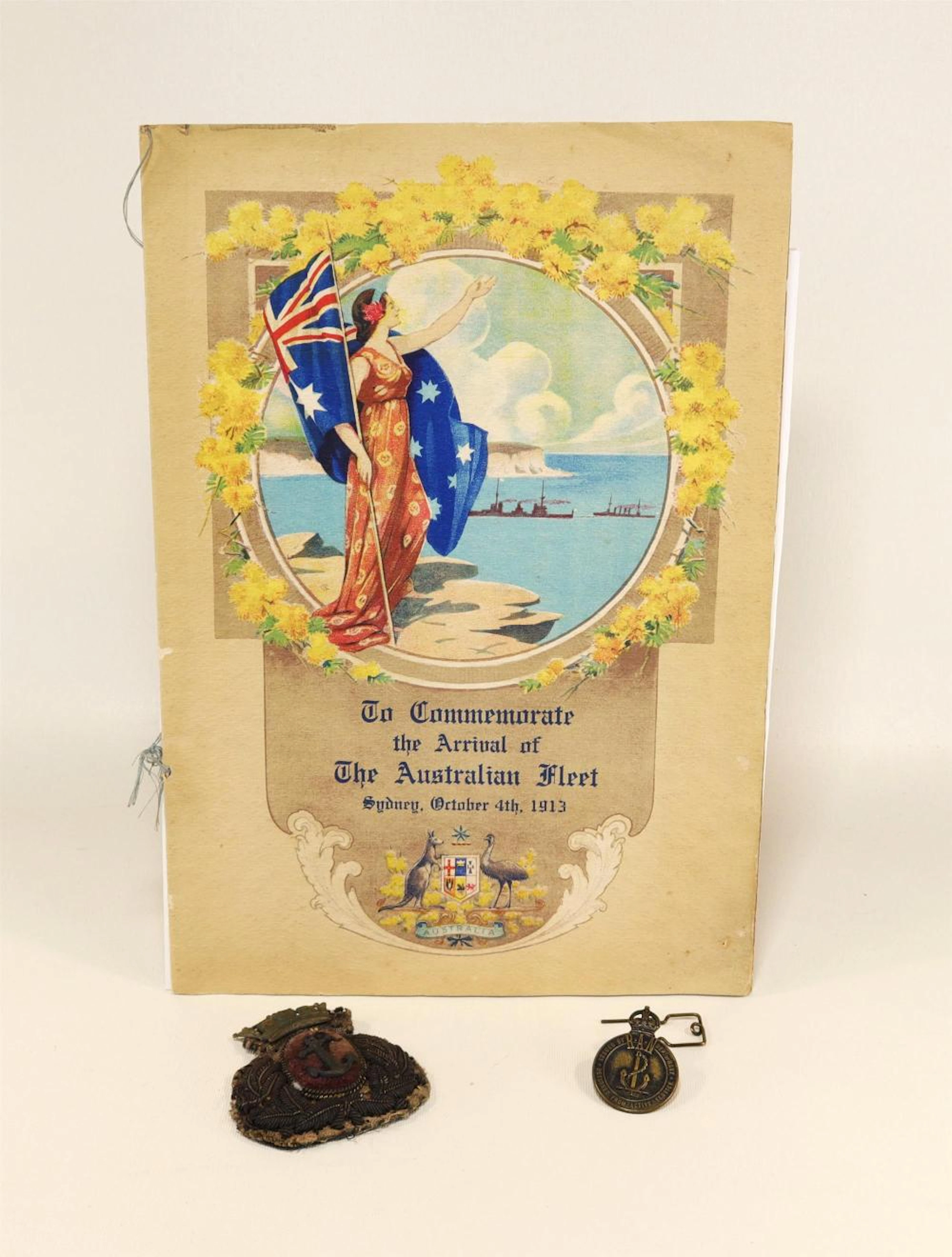 1913 ARRIVAL of the AUSTRALIAN FLEET