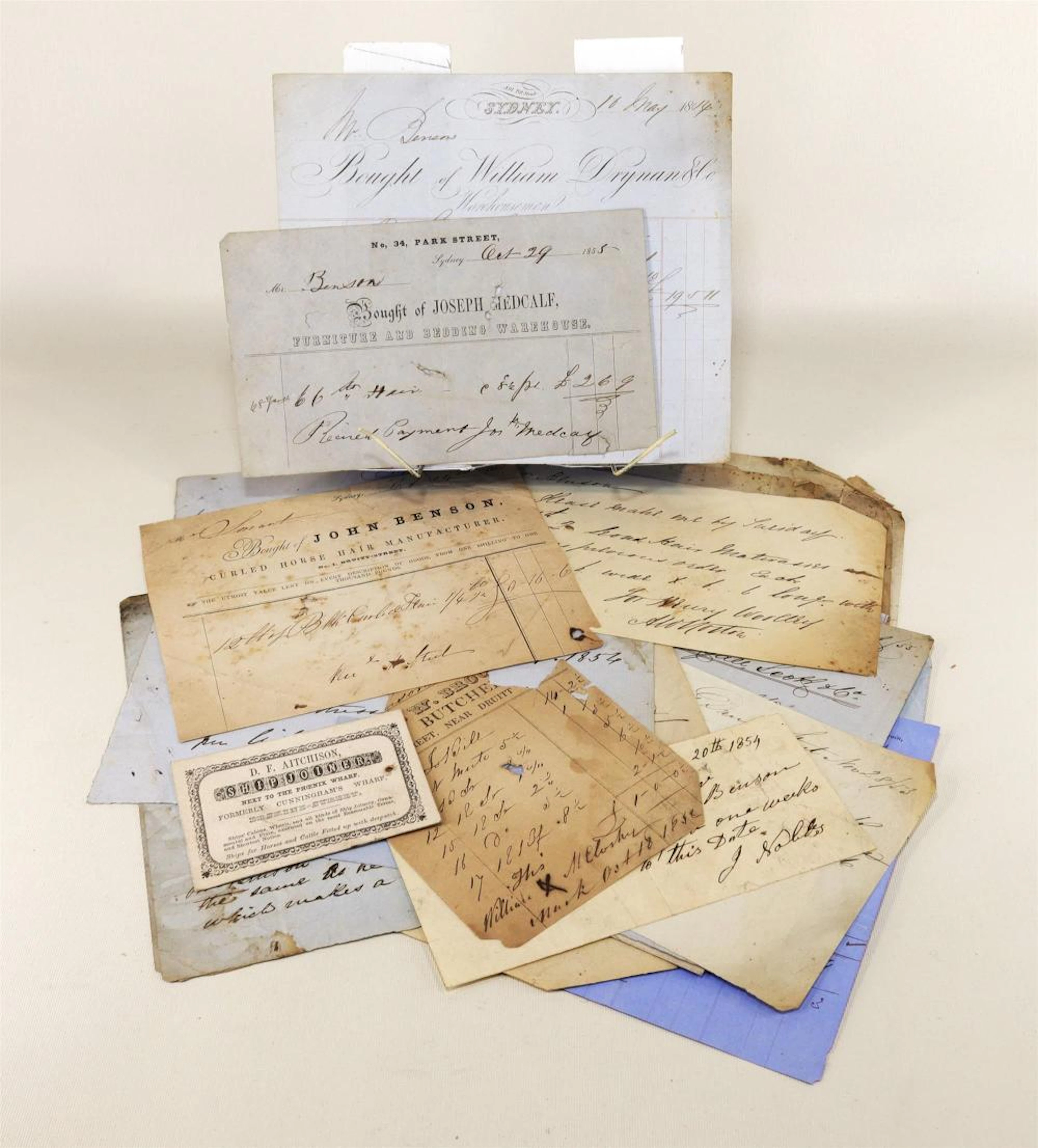 Colonial Sydney Invoices and Receipts